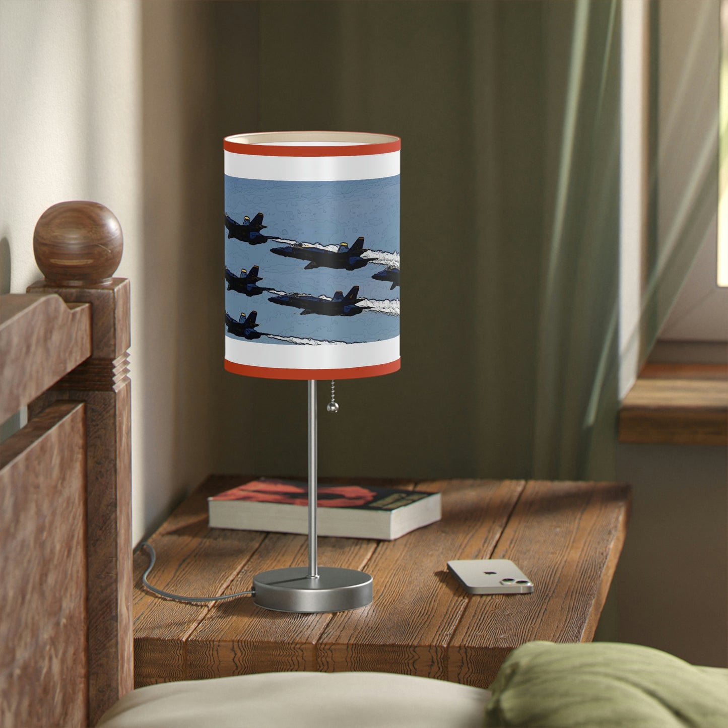 Lamp on a Stand, US|CA plug ... Seattle Seafair ..."Blue Angels Run Over Lake Washington" ... Circa Mid 1980's ... Dr FJ Holt ... Original Works ...