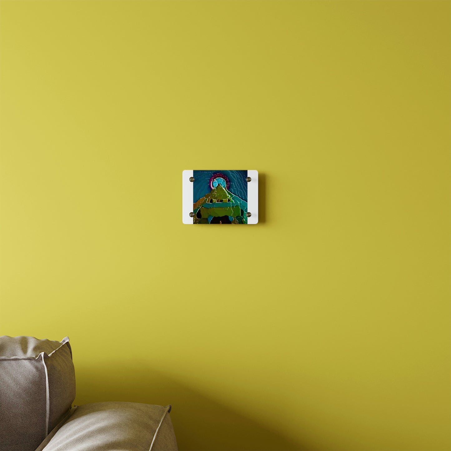 Acrylic Wall Art Panels ... "Seattle's World Fair" ... Below Space Needle 'Looking Up' ... On A Very Rainy Morning (Father's Family Photo). ... Original ...