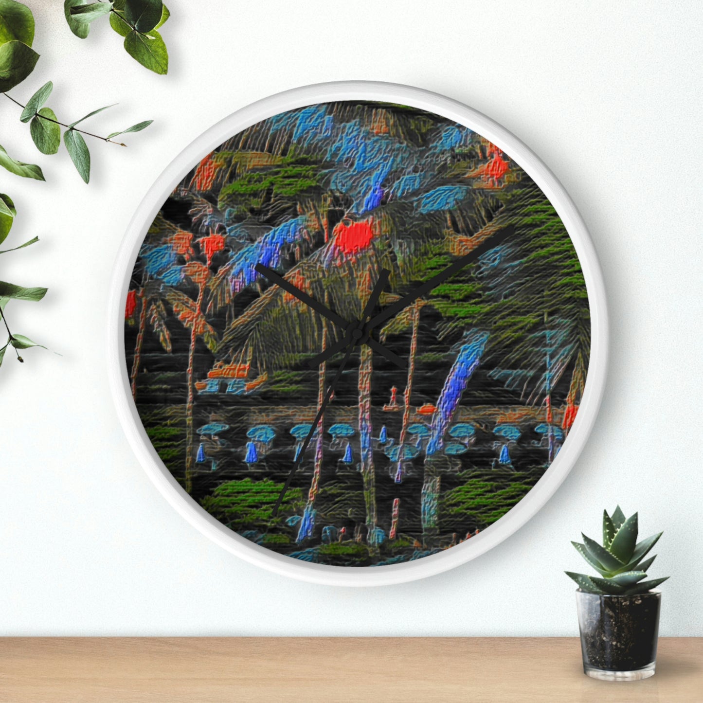 Wall Clock ... "The Royal Hawai'ian: Waikiki Beach_Beach" ... Honolulu, HI ... Ocotber 2014 (Halloween) ... Original Works ...