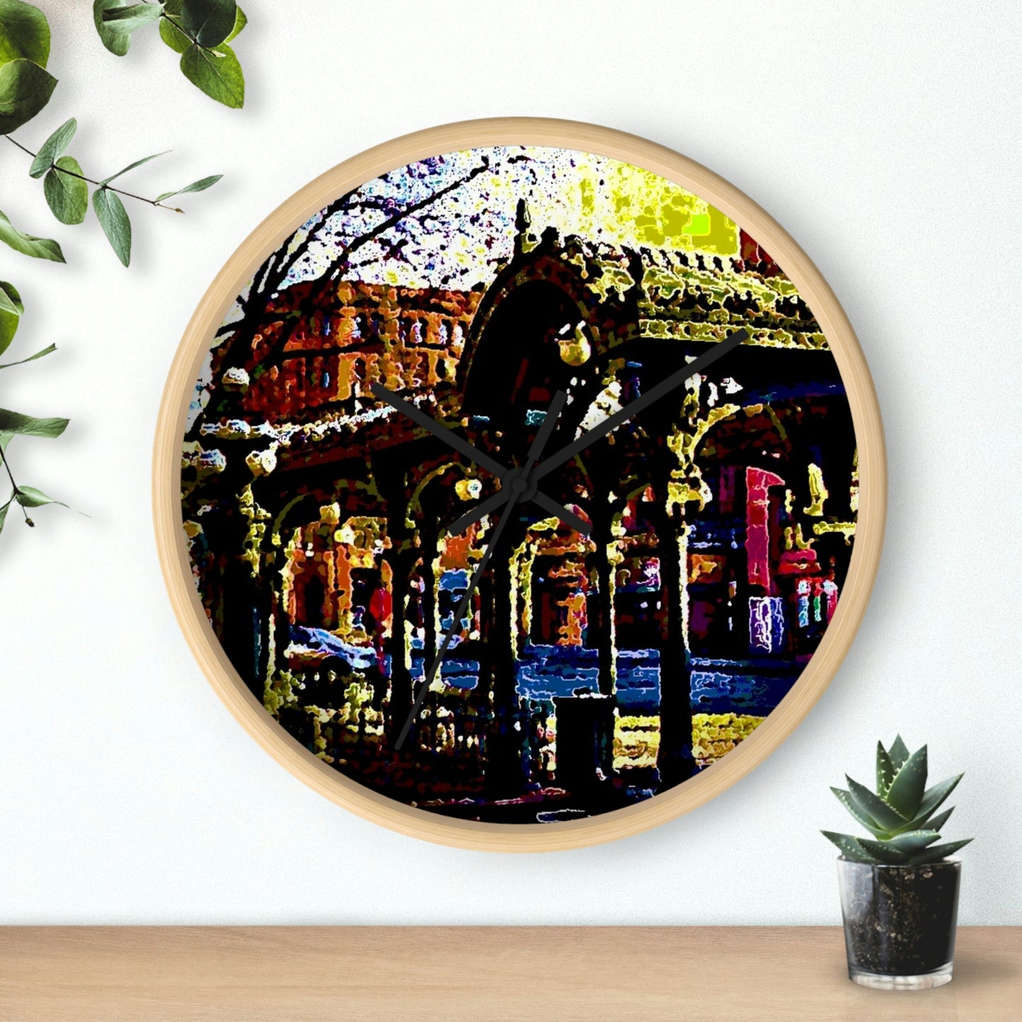 Wall clock ... A Very Fine Place To Meet ... To Catch The Bus ... 'To Find A Friend' .. Just-To-Hangout ... Dr FJHolt Base Photo ... Original Works ...