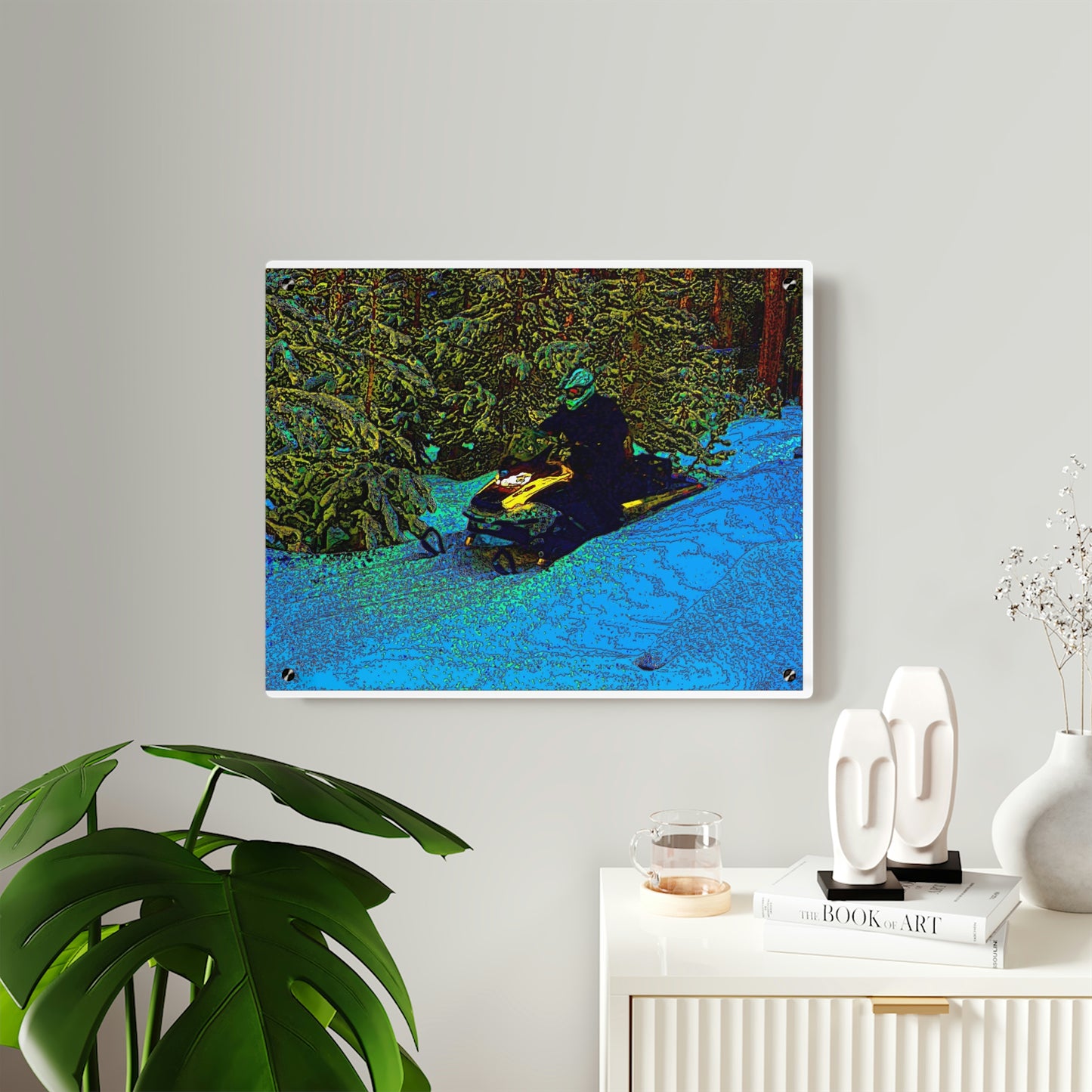 Acrylic Wall Art Panels ... Yep ... "Another Day ... Riding Through The Wilderness ... " ... February 2023 ... Original Works ...