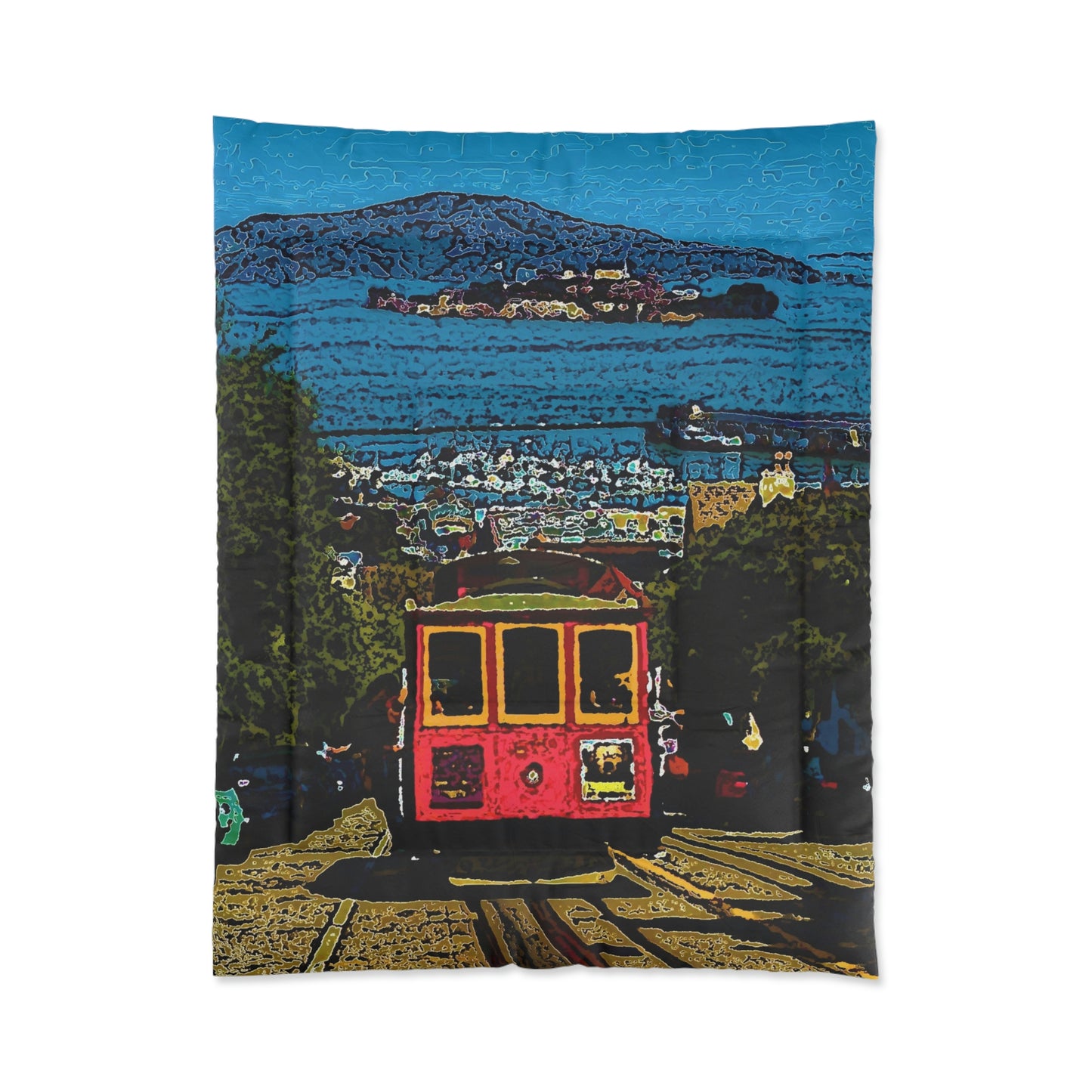 Comforter ... San Francisco ... 'A Rice-A-Roni-A-San Francisco Treat' ... "A Cable Car Classic" ... Family Archives: 1973 ... Original Works ...
