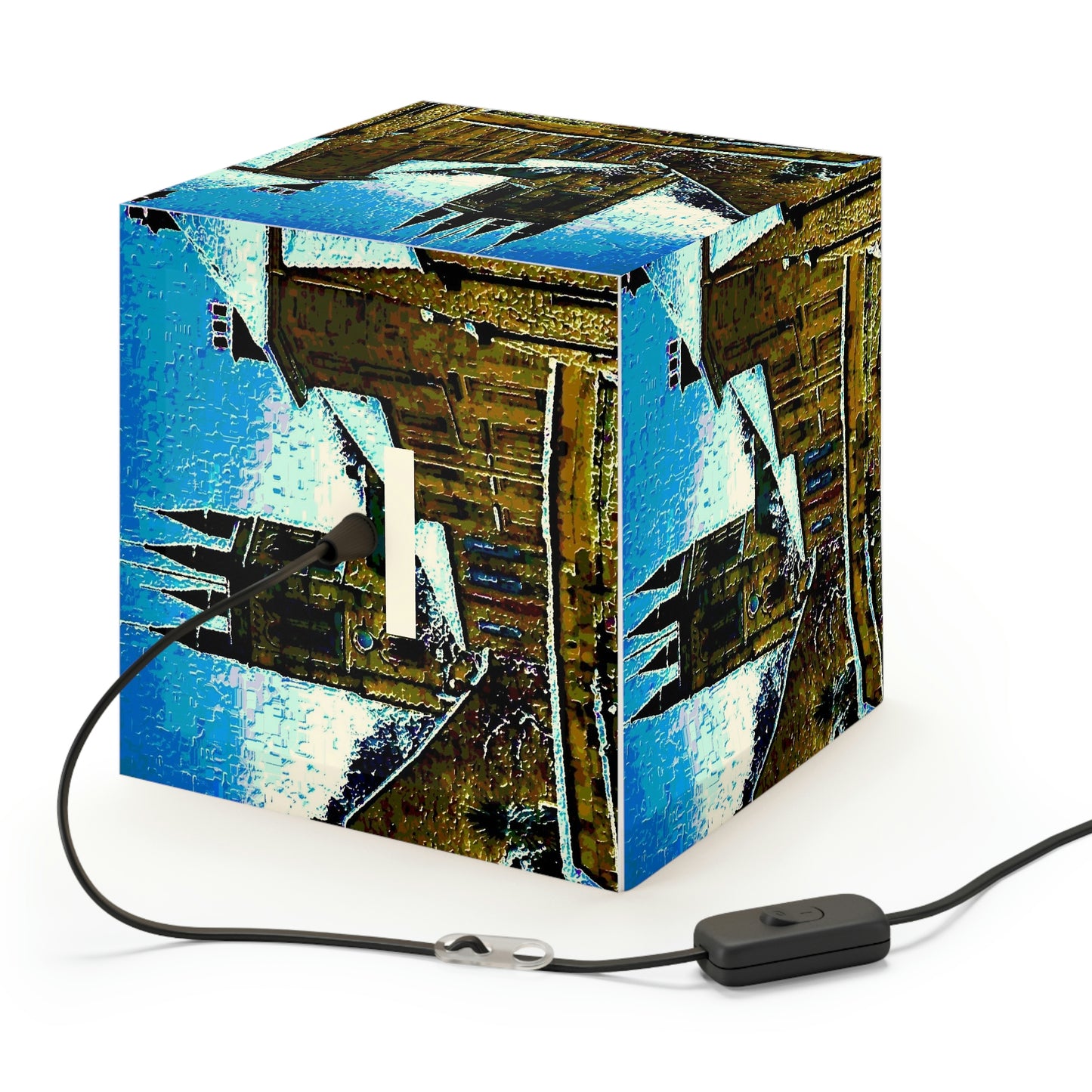 Light Cube Lamp ... Walikng The Streets & Alleys ... 'Strolling The Canals ... '  ... Original Works  ...