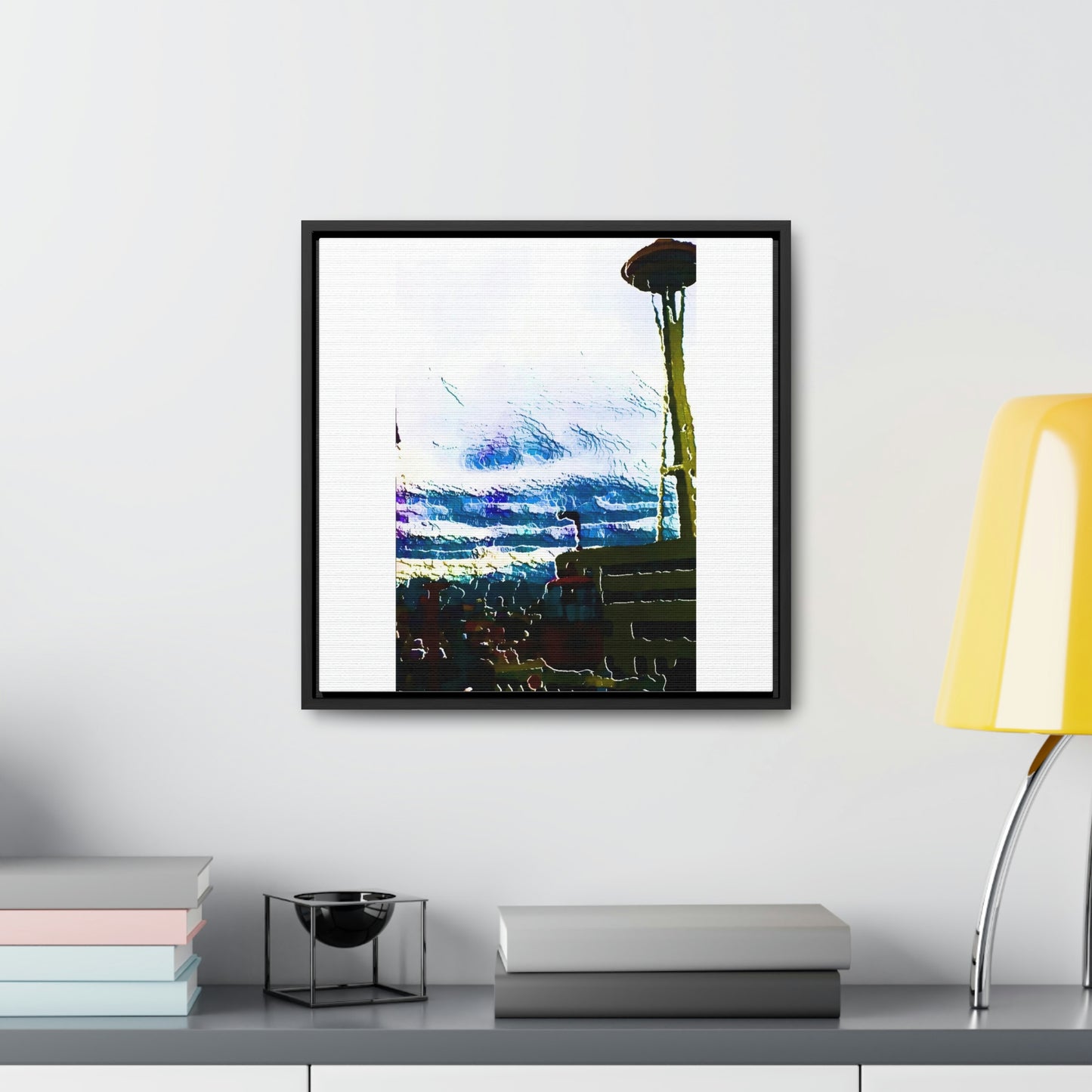 Gallery Canvas Wraps, Square Frame ... Air Tram-Way Gondola & Seattle Space Needle: Seattle World's Fair: 1962 ... Original Works ...