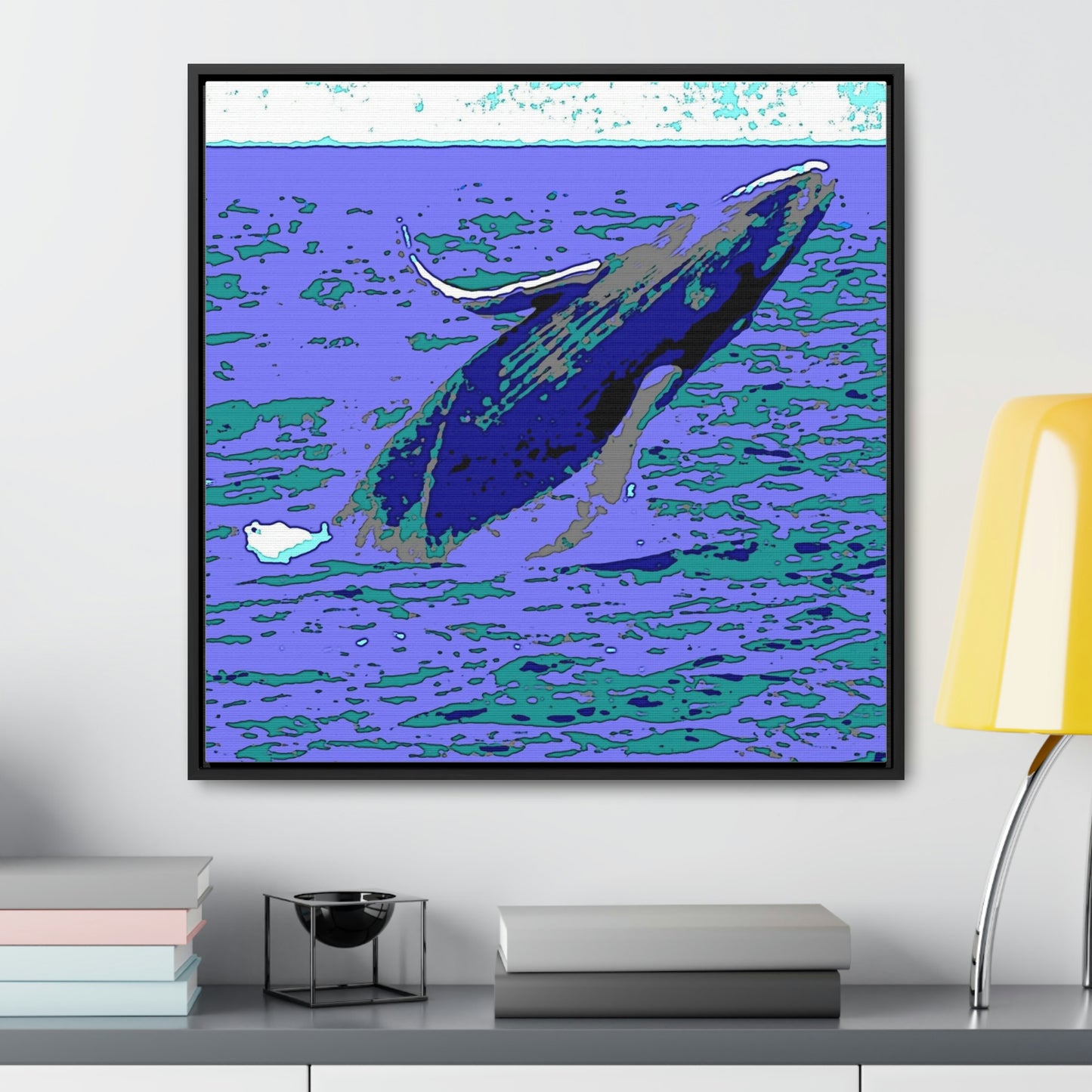 Gallery Canvas Wraps, Square Frame ... Baby Humpback Breaching ... Maui, HI: April 2022 ... "Family Archives: KPH" ... Original Works ...