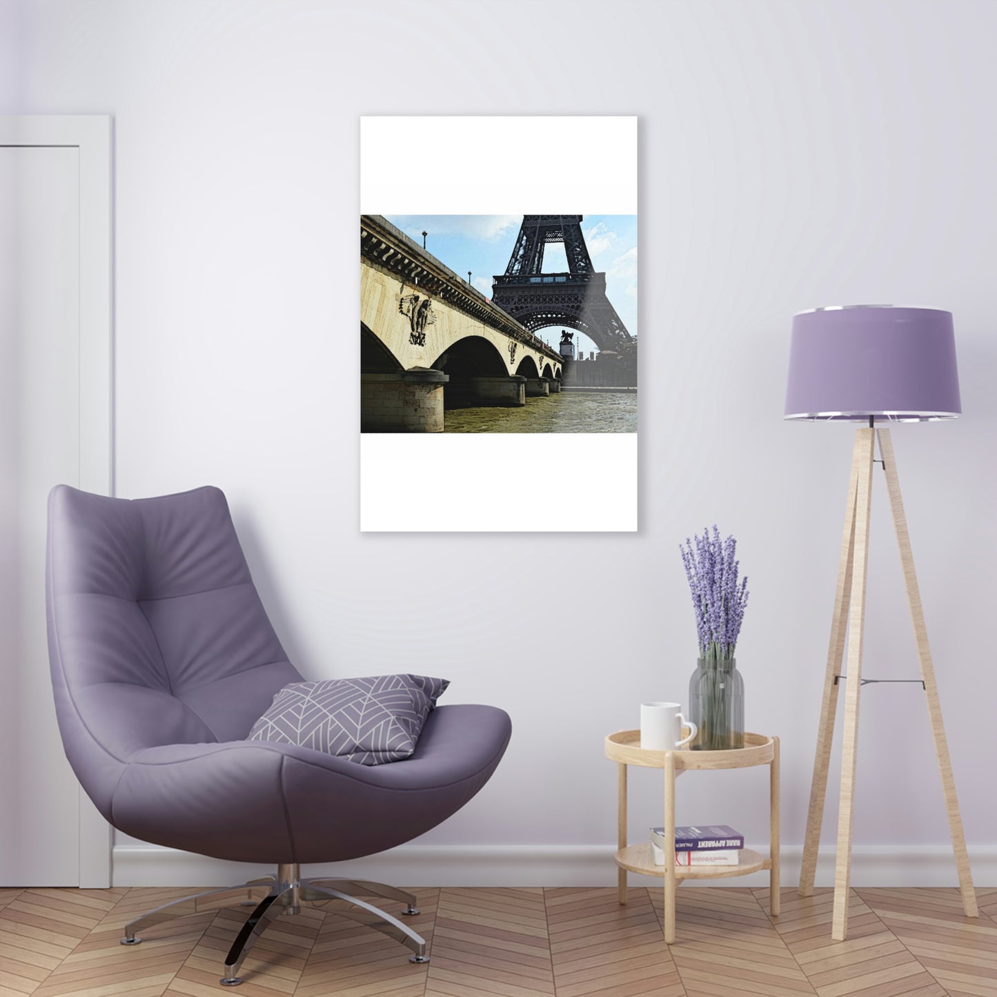 Acrylic Prints ...  Le Tour D'Eiffel ..."Along The Water" ... Barbara Joan Bonnell-Holt ... Le Voyage De Paris: 1972 ... Original Works ...