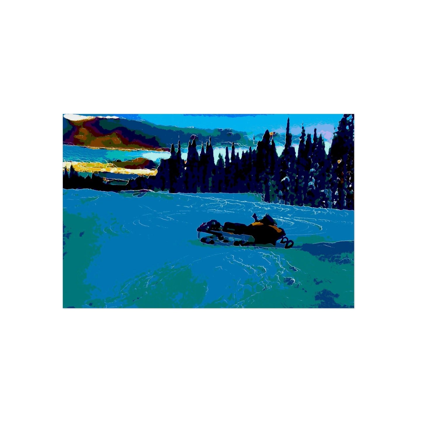 Aluminum Composite Panels ... "Summit Snowmobile Journey" ... Mt. Dixie - Dixie Summit ... 'Jack Mountain Road' ... February 2023 ... Original Works ...