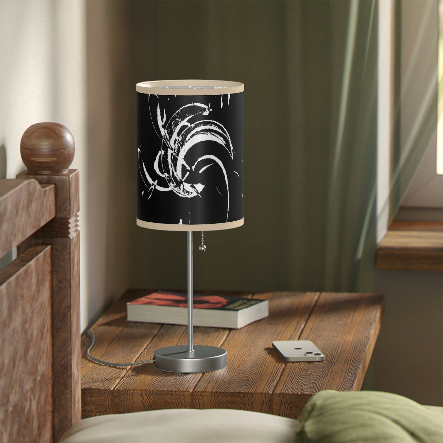 Lamp on a Stand, US|CA plug ..."Waning Moon" ... Central Idaho ... October 2022 ... Rendering Time: 22 Hours ... Original Works ...
