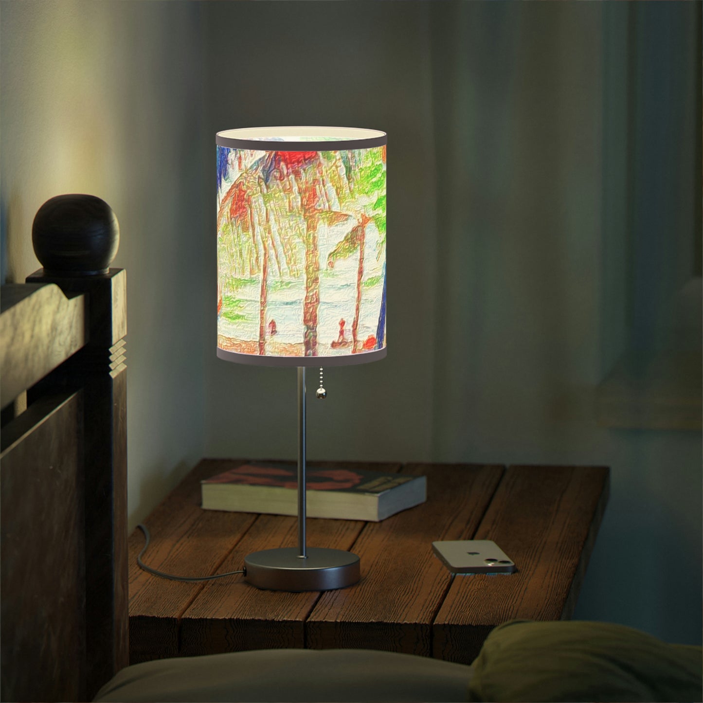 Lamp on a Stand, US|CA plug ... "The Royal Hawai'ian: Waikiki Beach_Beach" ... Honolulu, HI ... Ocotber 2014 (Halloween) ... Original Works ...