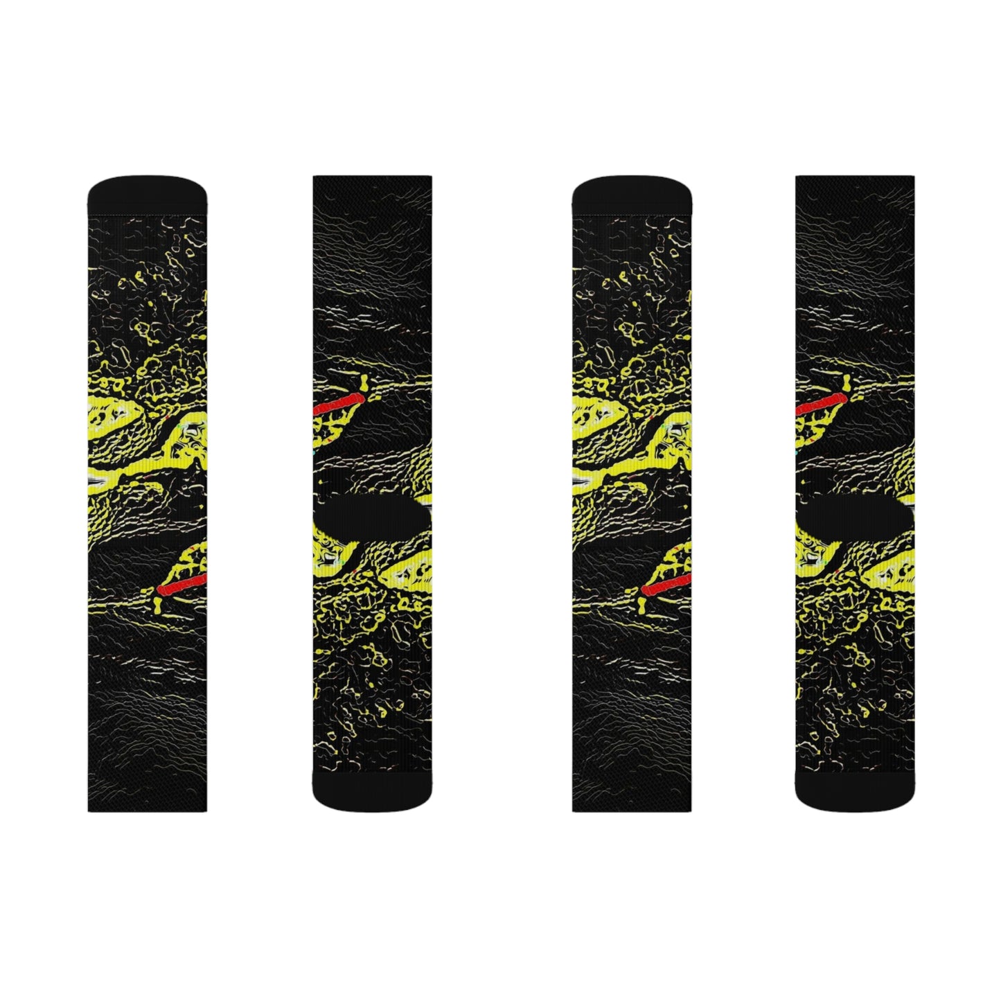 Sublimation Socks ... "Snow Vehicle In Snow Storm At-Rest" ... Circa 12Mar23 ... Central Idaho ... 18-Hours Rendering Time: Original Works ...
