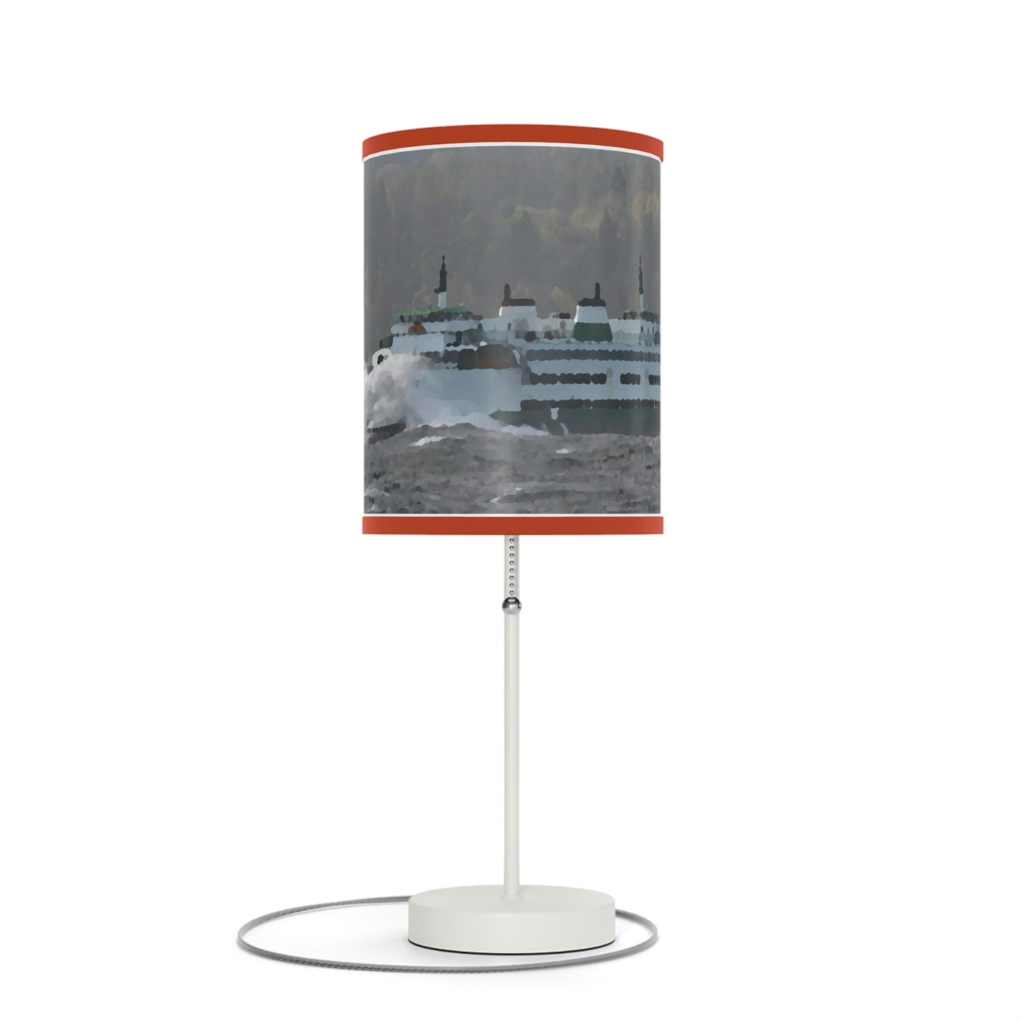 Lamp on a Stand, US|CA plug ... WADOT Ferry Crossing ... "A Very Rough Day" ... Mulkiteo Route ... Family Archives ... Early 1990's' ... Original Works ...