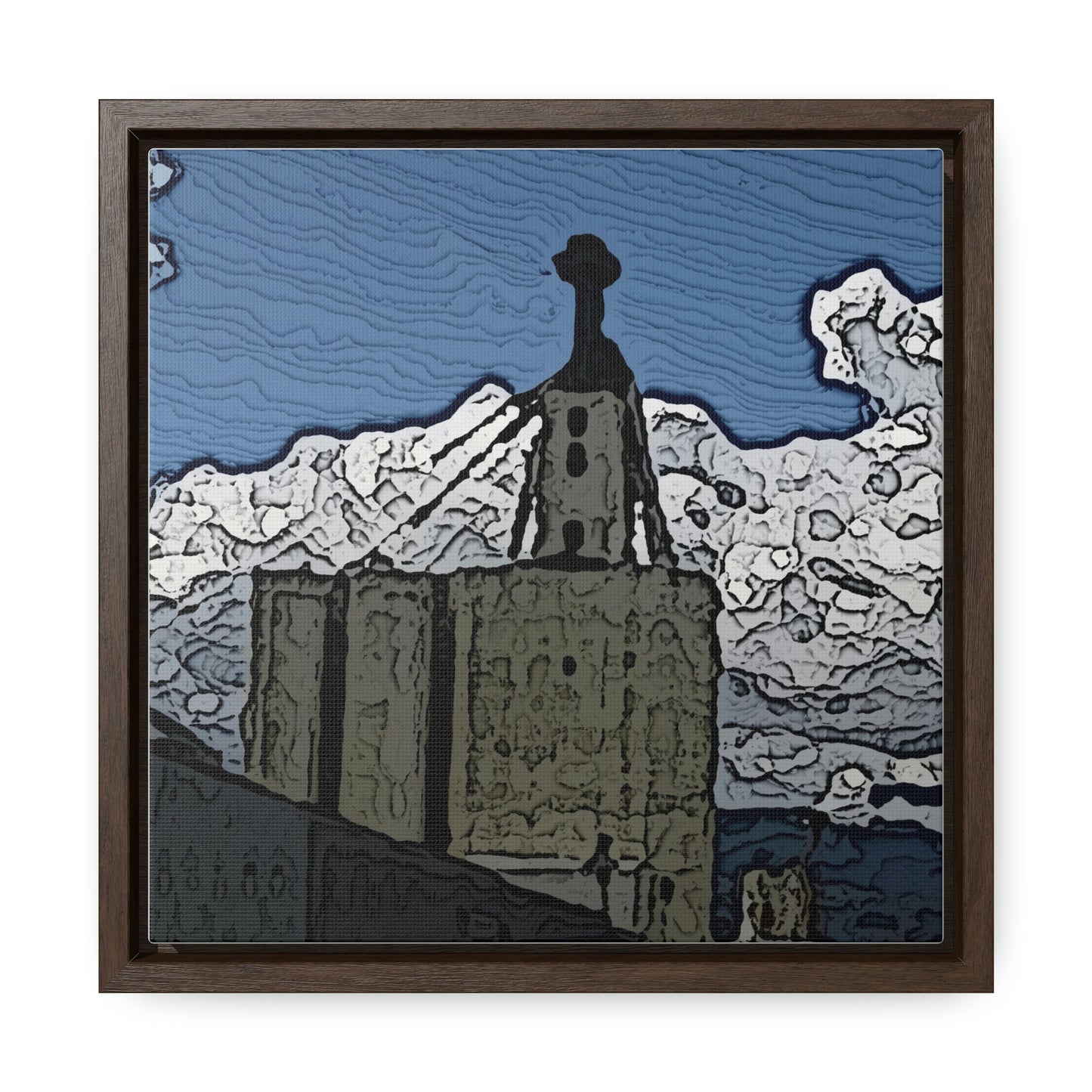 Gallery Canvas Wraps, Square Frame ..."ICP: Idaho County Propane ... 'Production Facilities Grangeville, Idaho' ... "  Original Works: Rendering Time: 10 Hours ...