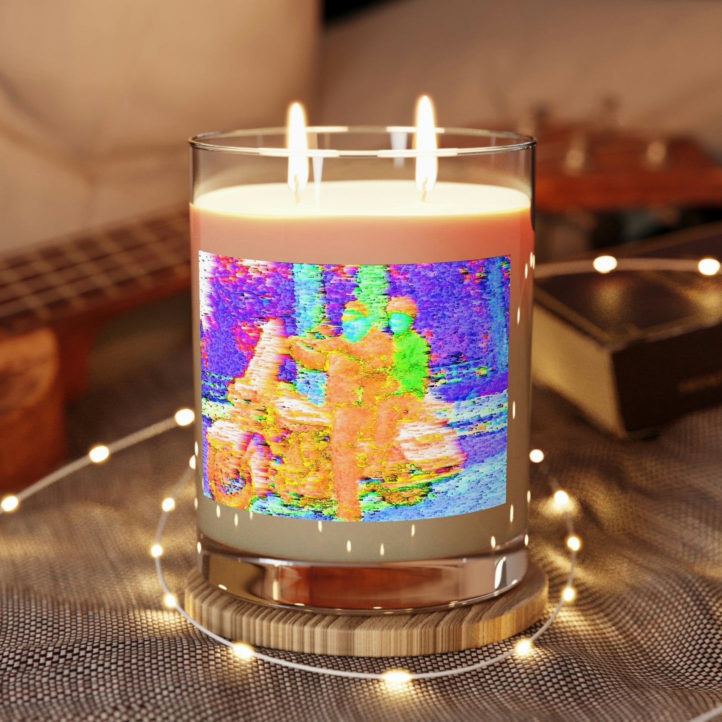 Scented Candle - Full Glass, 11oz ... "Hang On Babe ... Fuel Level's Low ... Gotta Hit The Juice For A Bit ... Expect 150mph For-A-Stretch'  ... Original Works ...