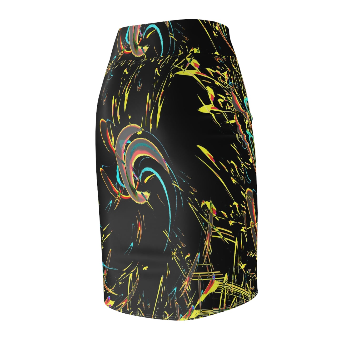 Women's Pencil Skirt ... "Waning Moon" ... Central Idaho ... October 2022 ... Rendering Time: 22 Hours ... Original Works ...