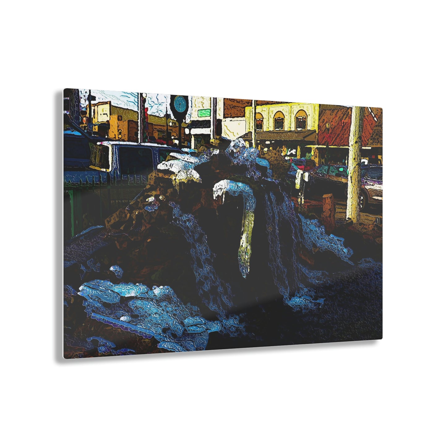 Acrylic Prints ... "Ice & Water Sculpted" ... Downtown Grangeville, Idaho ... Adjacent To Irwin Pharmacy ... 5Jan23 ... Original Works ...