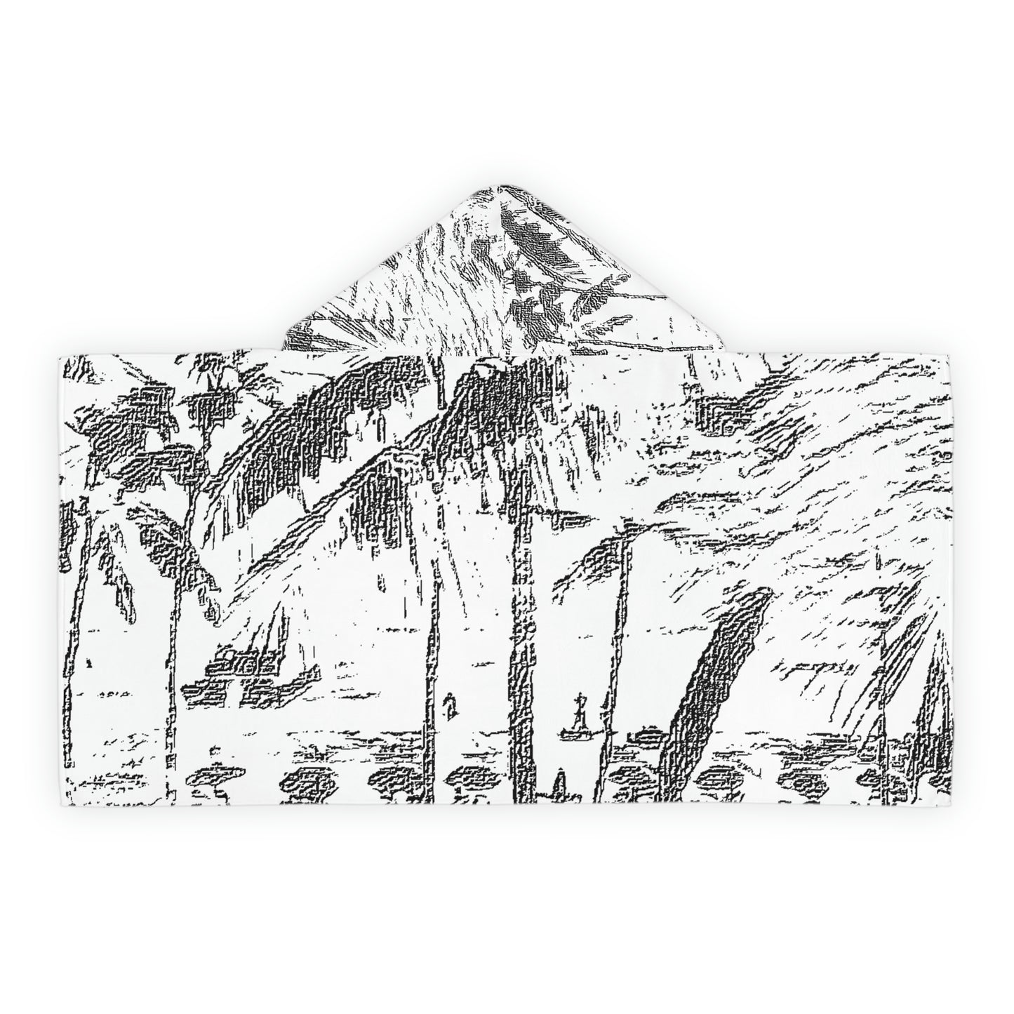 Youth Hooded Towel ... "The Royal Hawai'ian: Waikiki Beach_Beach" ... Honolulu, HI ... October 2014 (Halloween) ... Original Works ...