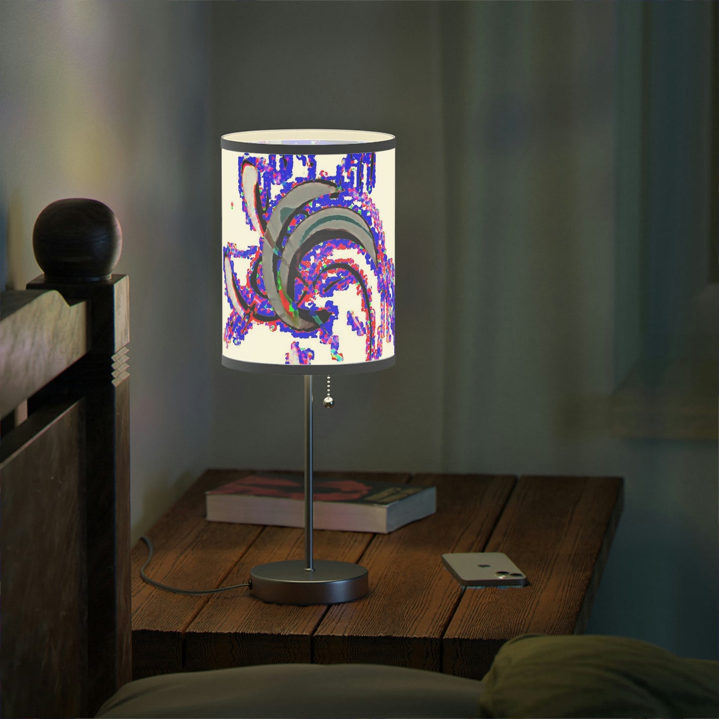 Lamp on a Stand, US|CA plug ... "Waning Moon" ... Central Idaho ... October 2022 ... Rendering Time: 22 Hours ... Original Works ...