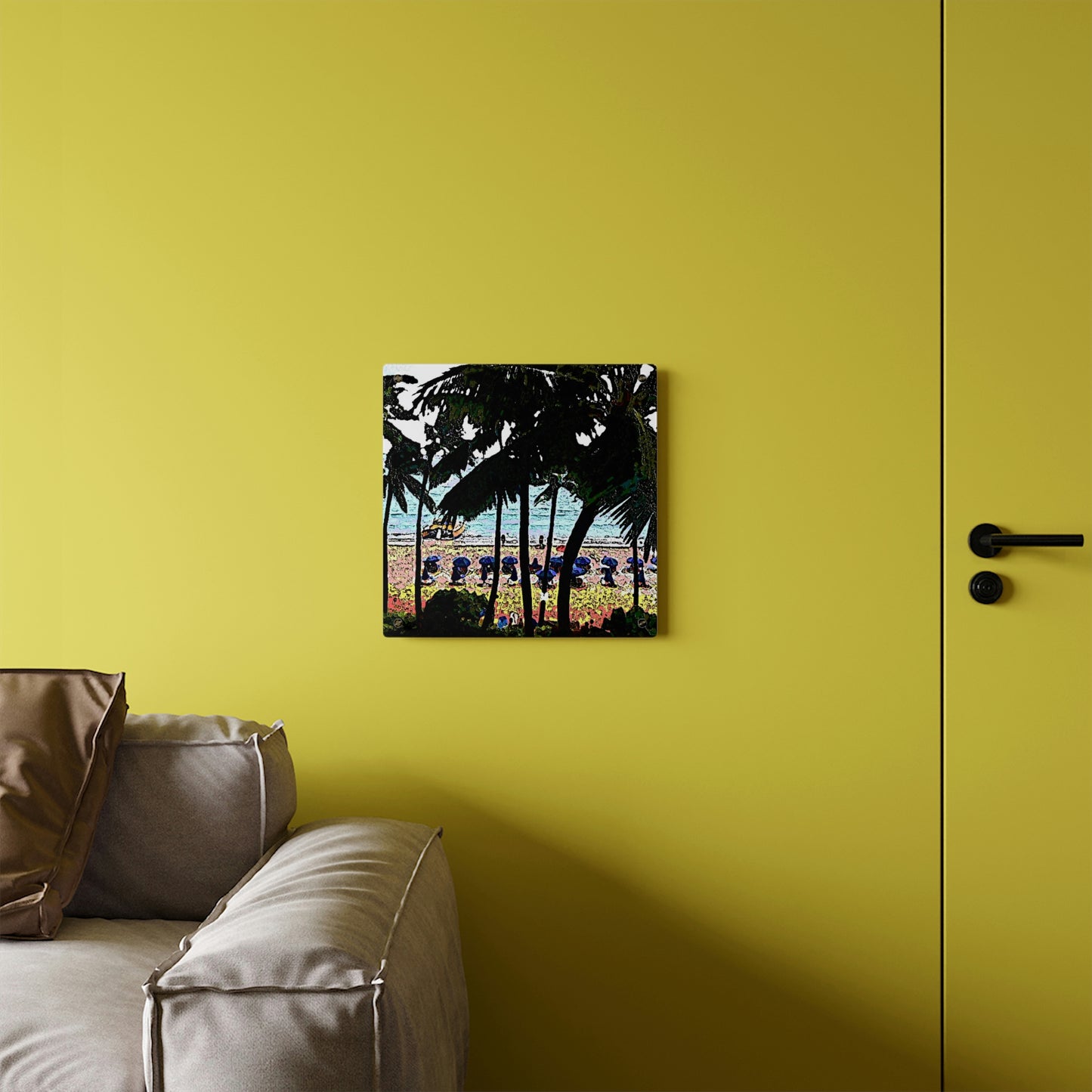 Acrylic Wall Art Panels ... "A Beautiful Beach Amongst The Palms" ... The Outrigger Waikiki, Honolulu, Oahu ... Original Works ...