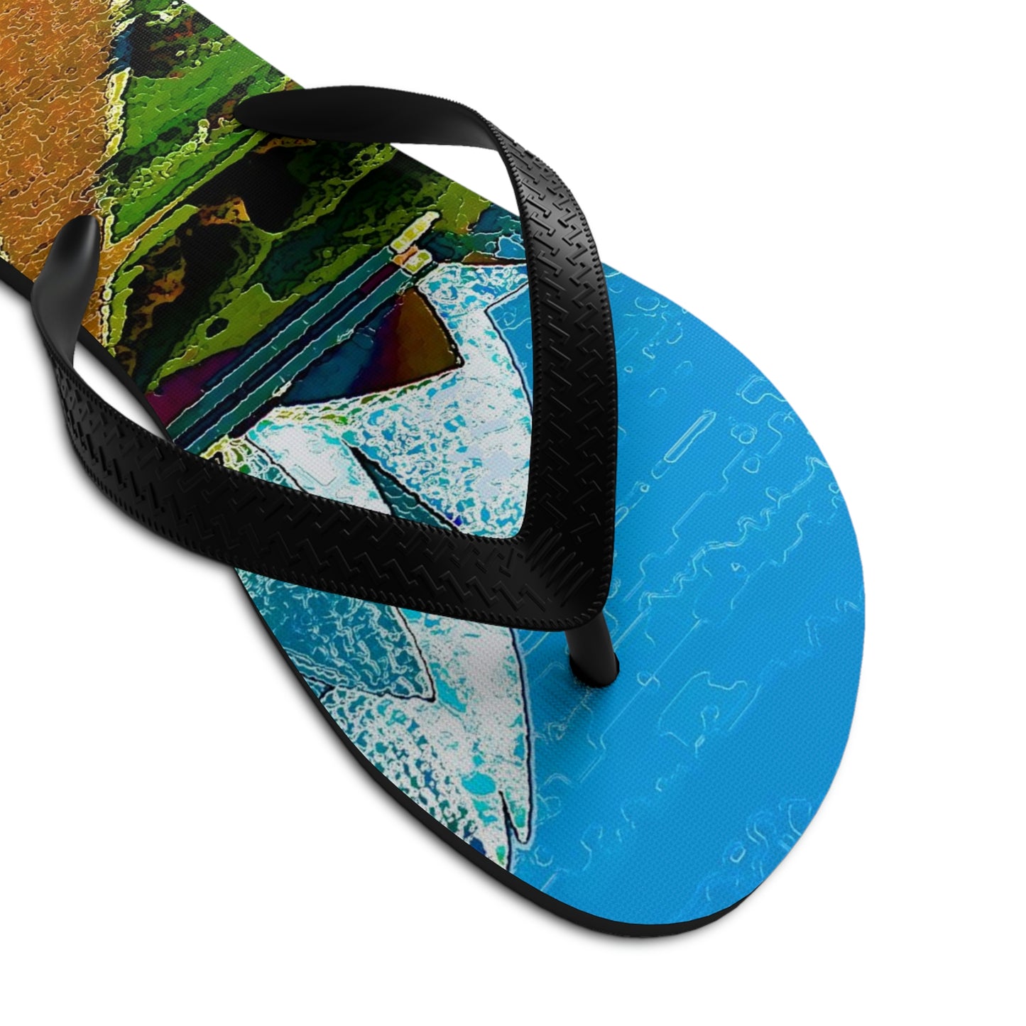 Unisex Flip-Flops ... 'Bahai'i House-Of-Worship' ... "Lotus Temple: Delhi, India, 2008" ... Original Works ...