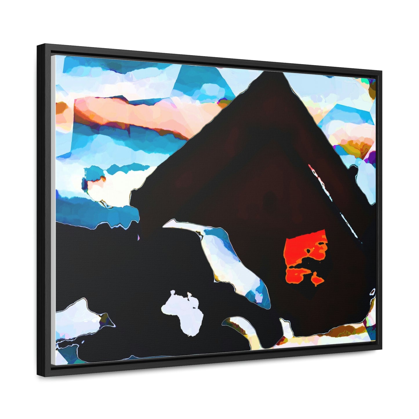 Gallery Canvas Wraps, Horizontal Frame ... After An Intense Snow Storm ... 'Digging Out' ... A Vehicle & Cabin "In The Mountains" ... March 2023 ... Original Works ...
