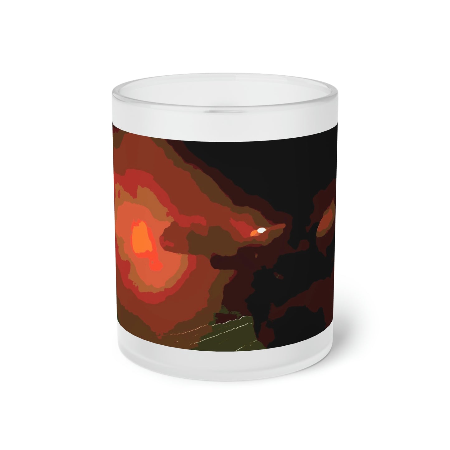 Frosted Glass Mug ... Ruger .357 Magnum Early-Morning-Target-Practice ... 'Circa April 2022' ... Original Works ...