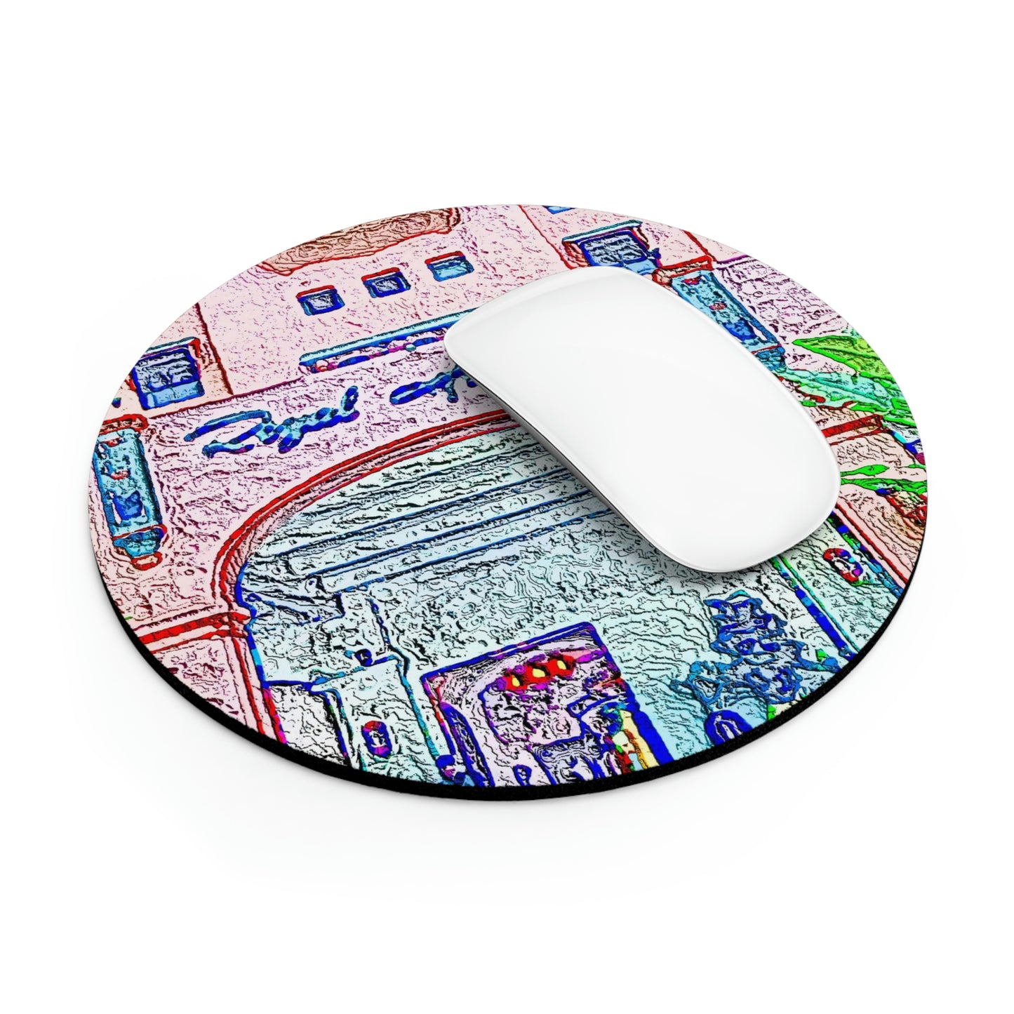 Mouse Pad ... "La Grande Entree" At: 'The Pink Palace' ... The Royal Hawai'ian ... Honolulu, HI ... '27Oct2014' ... Original Works ...