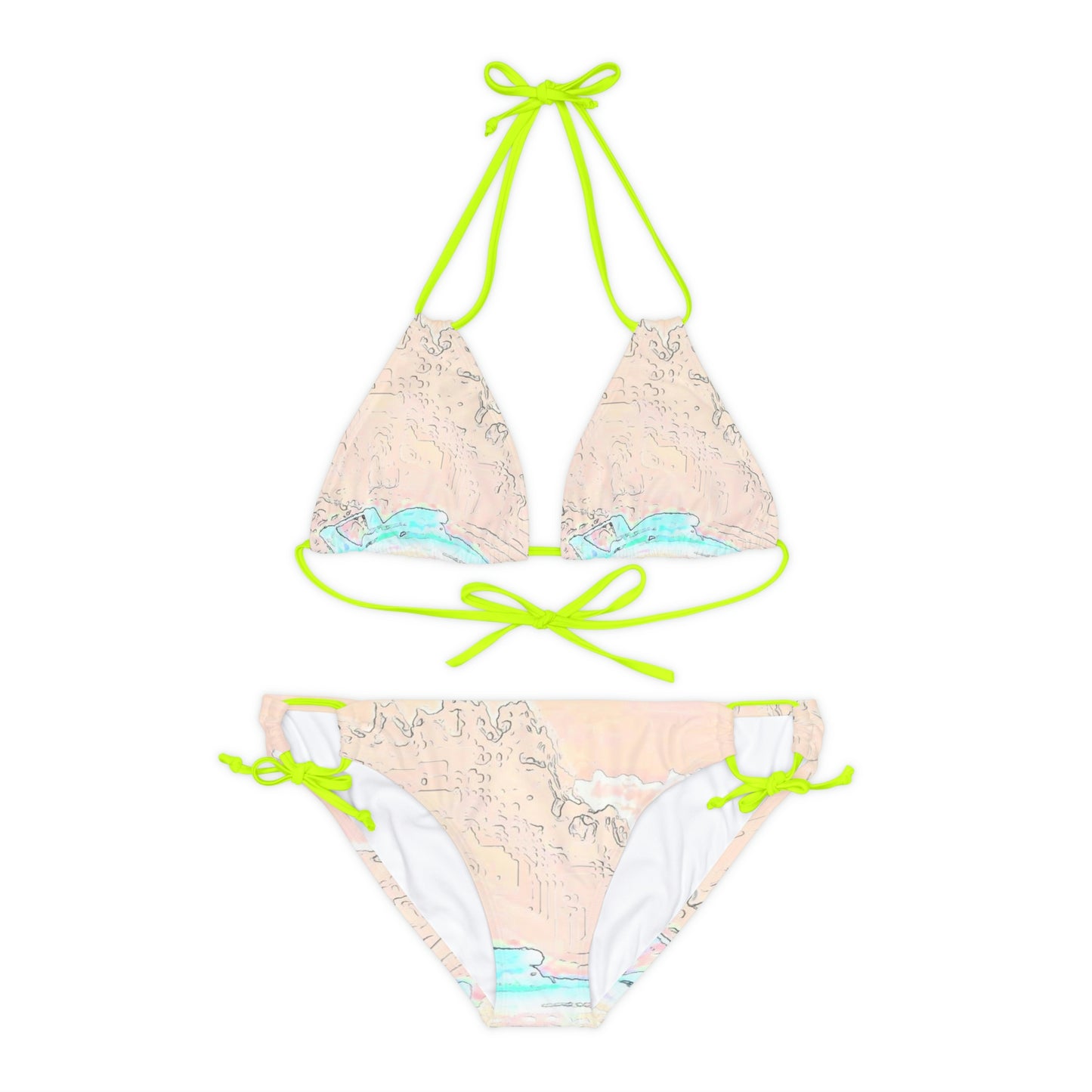 Strappy Bikini Set ... Seattle Columbia Cup On Lake Washington ... "Dave Wilcox Heads For The Win" ... Associate Gift-Photo ... Original Works ...
