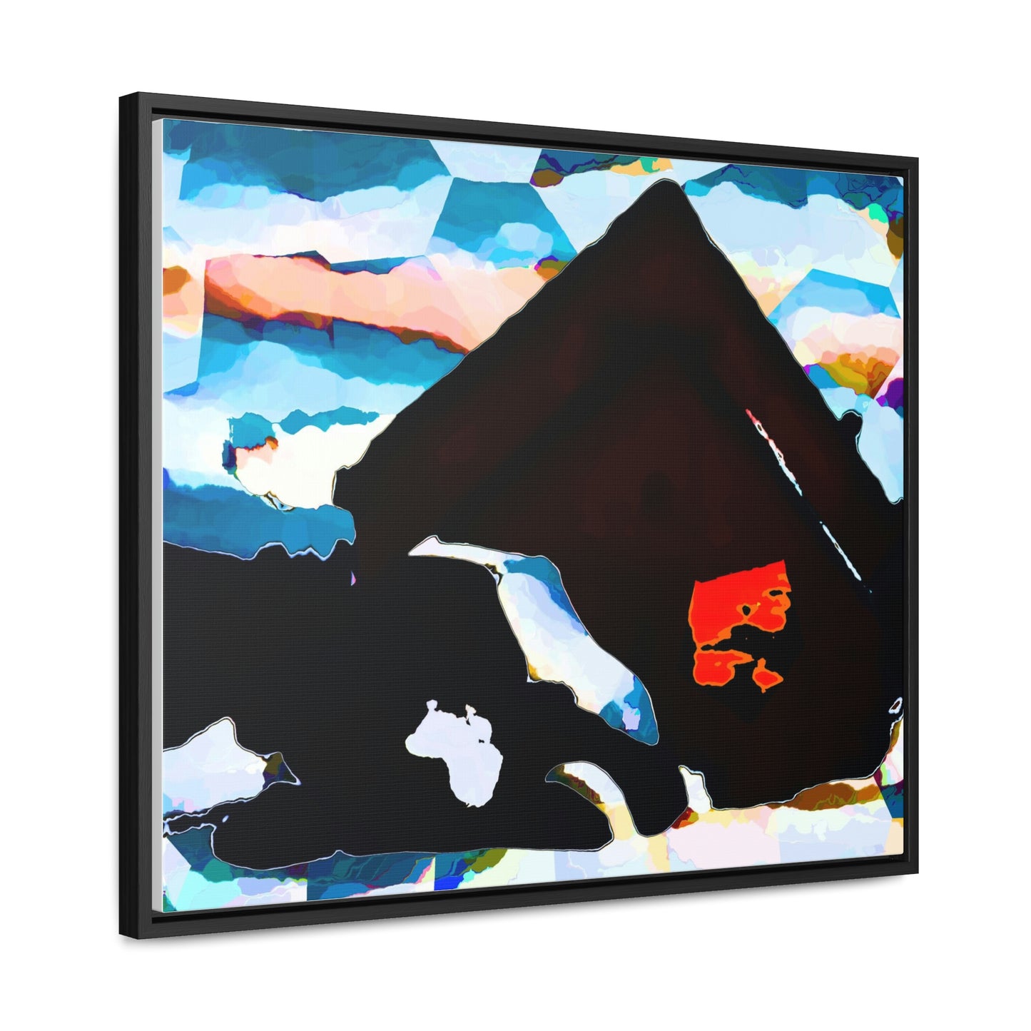 Gallery Canvas Wraps, Horizontal Frame ... After An Intense Snow Storm ... 'Digging Out' ... A Vehicle & Cabin "In The Mountains" ... March 2023 ... Original Works ...