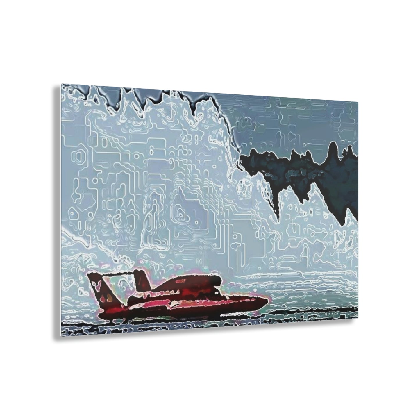 Acrylic Prints ... Seattle Columbia Cup On Lake Washington ... "Dave Wilcox Heads For The Win" ... Associate Gift-Photo ... Original Works ...