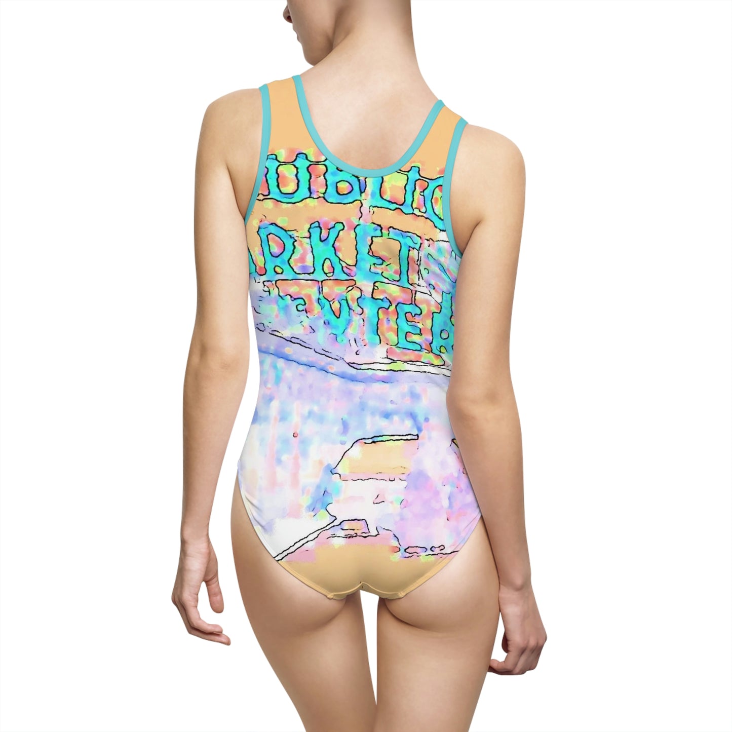 Women's Classic One-Piece Swimsuit ..."Shop, Struuuut ... Hang ... Or Just Chill 'In-This-Hot-Number' .. "