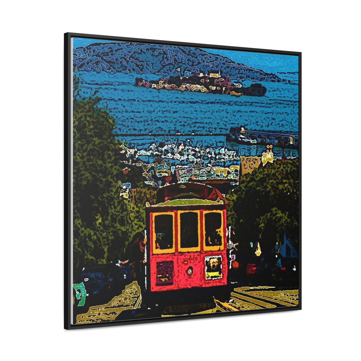 Gallery Canvas Wraps, Square Frame ... San Francisco ... 'A Rice-A-Roni-A-San Francisco Treat' ... "A Cable Car Classic" ... Family Archives: 1973 ... Original Works ...
