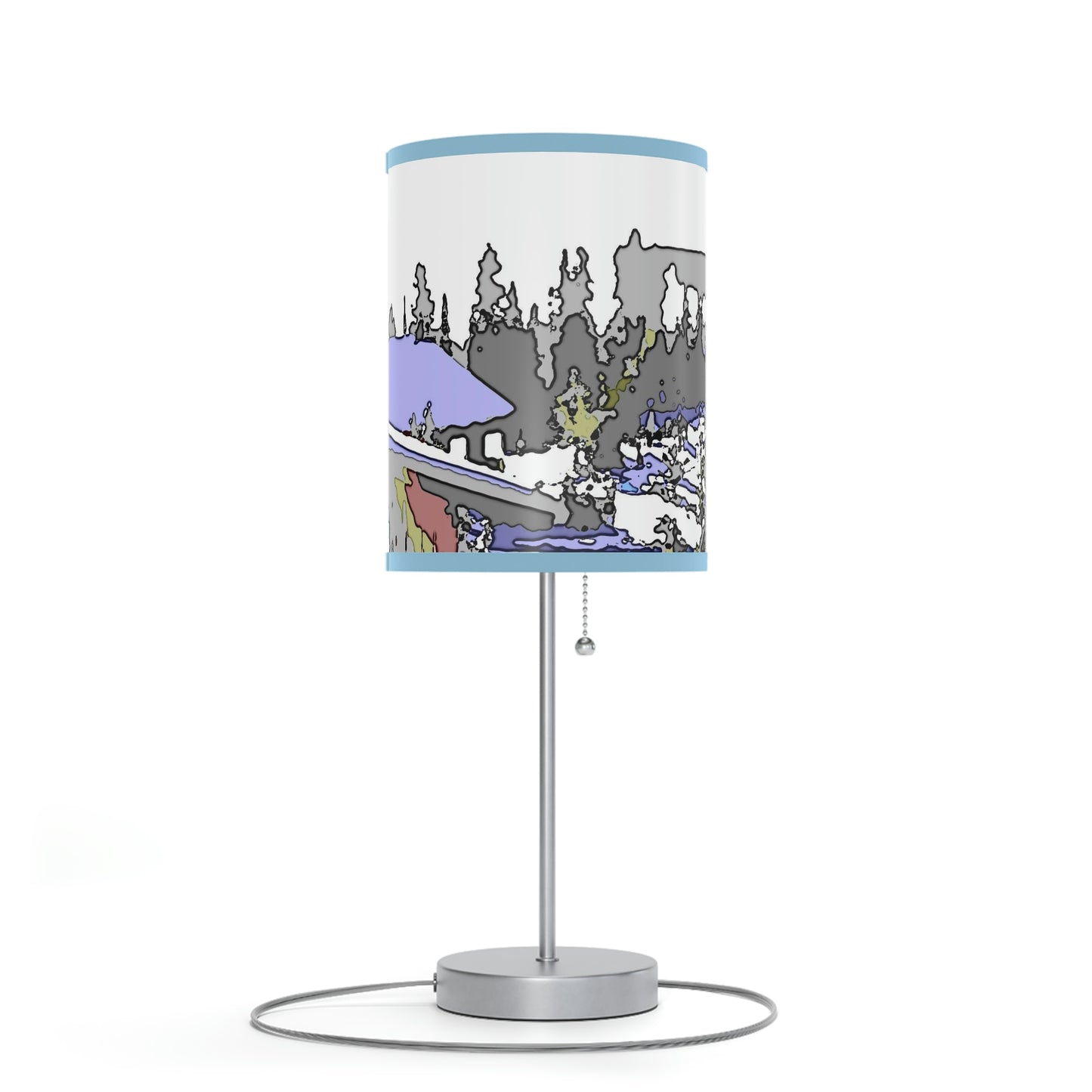 Lamp on a Stand, US|CA plug "A Very Remote Mountain Neighborhood" ... Only Cabins In This Environment ... Cenrtal Idaho ...