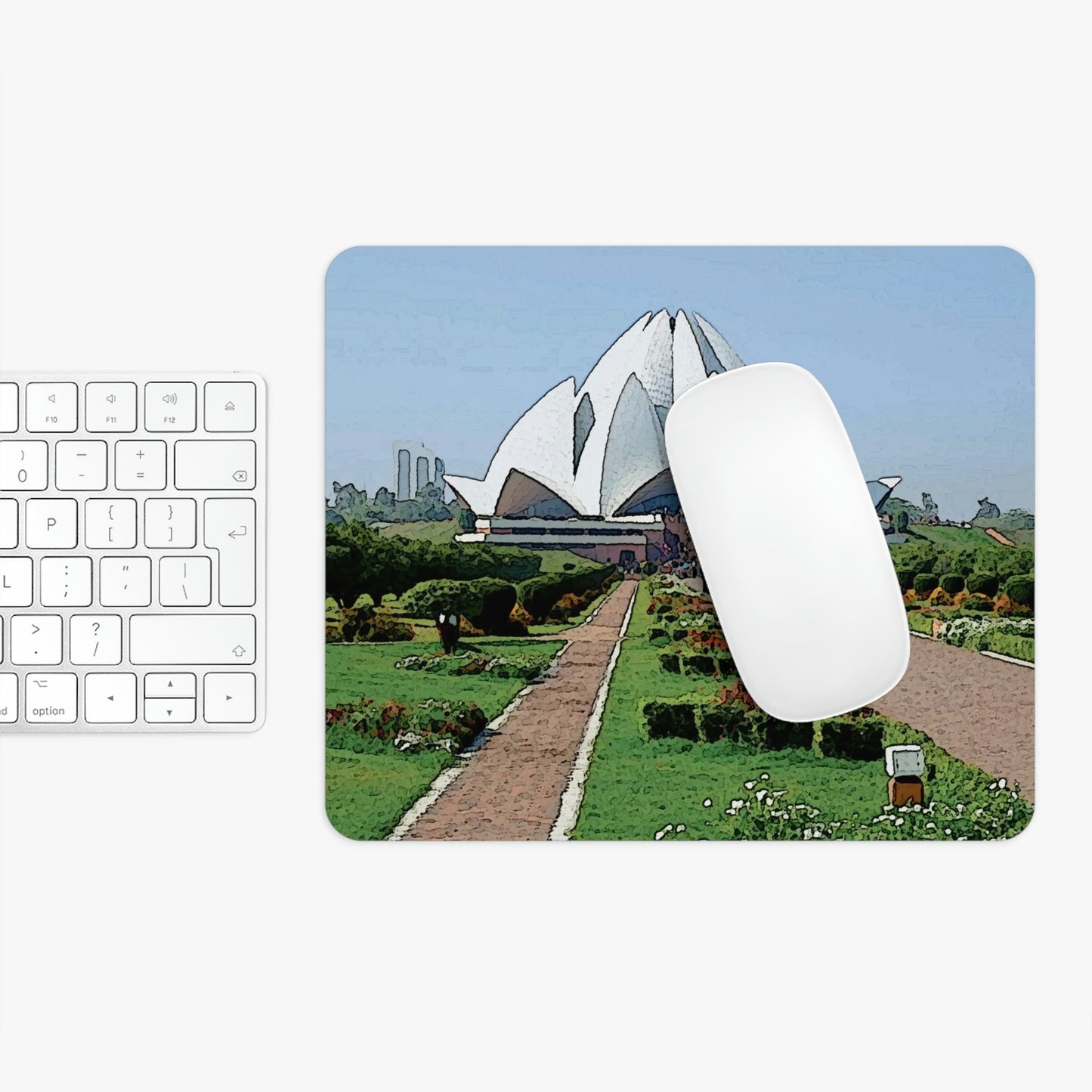 Mouse Pad ... 'Bahai'i House-Of-Worship' ... "Lotus Temple: Delhi, India, 2008" ... Original Works ...