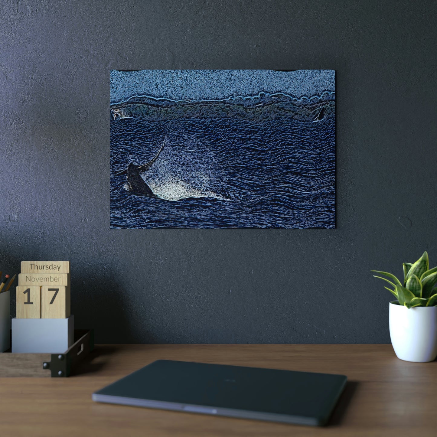 Aluminum Composite Panels ... "The Humpbacks Of Maui_3" ... 'It Takes Three' ... April Fools Day 2023 ... Family Archives (KPH) ... Original Works