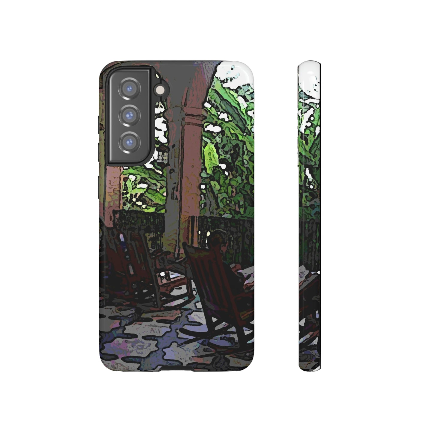 Tough Cases ... Lanai & Rocking Chairs At: 'The Pink Palace' ... The Royal Hawai'ian ... Honolulu, HI ... '27Oct2014' ... Original Works ...