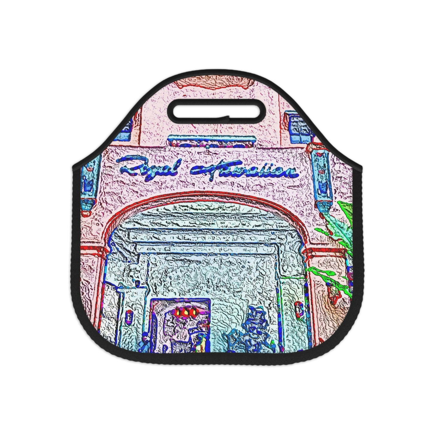 Neoprene Lunch Bag ... "La Grande Entree" At: 'The Pink Palace' ... The Royal Hawai'ian ... Honolulu, HI ... '27Oct2014' ... Original Works ...