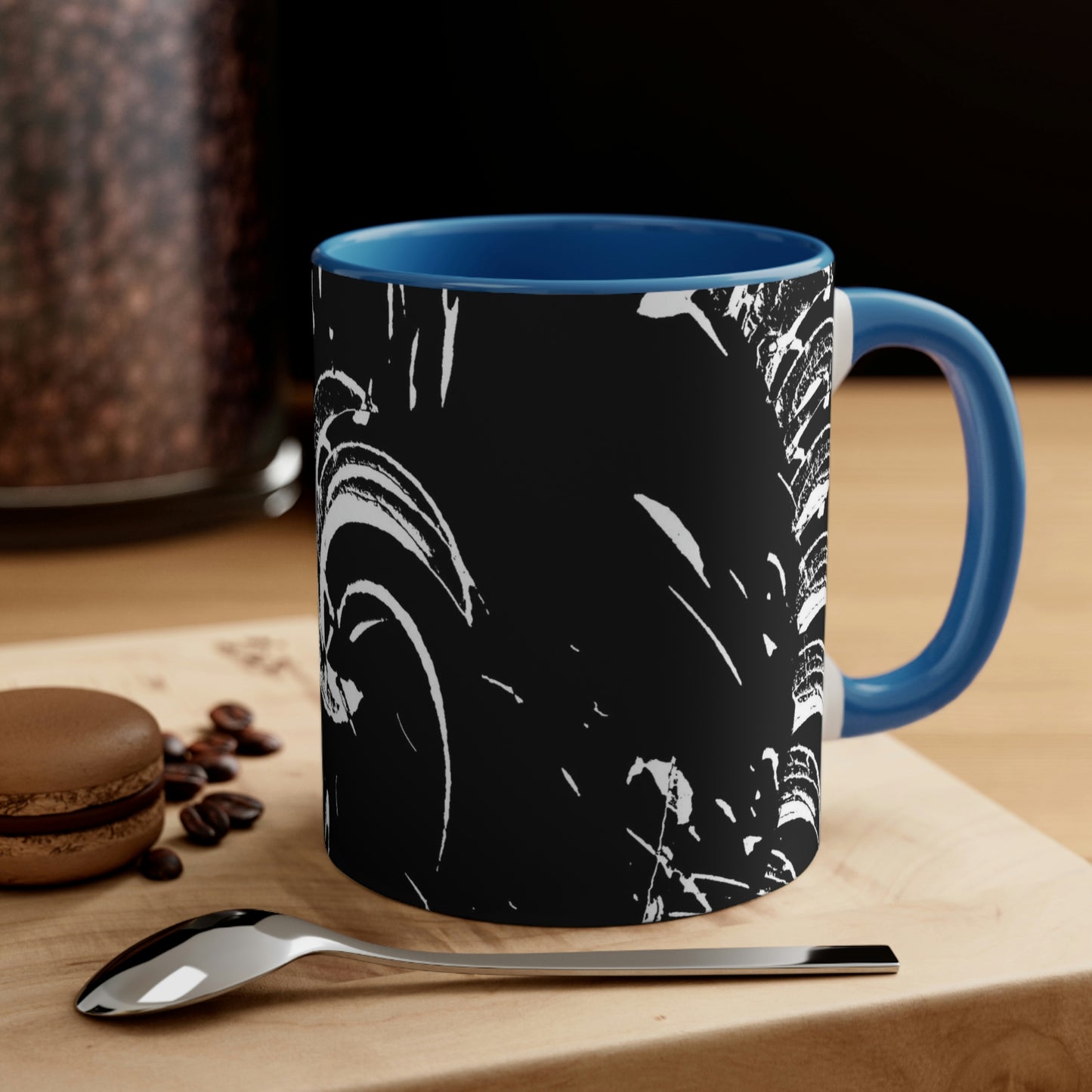 Accent Coffee Mug, 11oz ... "Waning Moon" ... Central Idaho ... October 2022 ... Rendering Time: 22 Hours ... Original Works ...