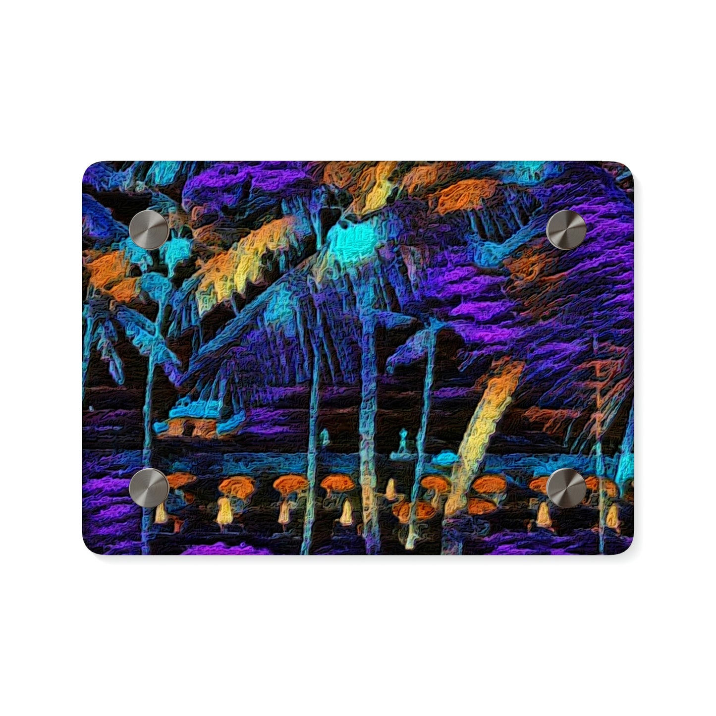 Acrylic Wall Art Panels ... "The Royal Hawai'ian: Waikiki Beach_Beach" ... Honolulu, HI ... Ocotber 2014 (Halloween) ... Original Works ...
