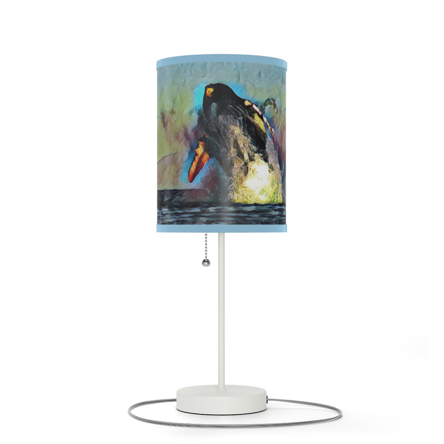 Lamp on a Stand, US|CA plug ... An Extraordinary Humpback Breach ... 'With Explosive Energy' ... Family Archives (KPH) ... Circa: 21st Century. Maui, HI ... Original Works ...
