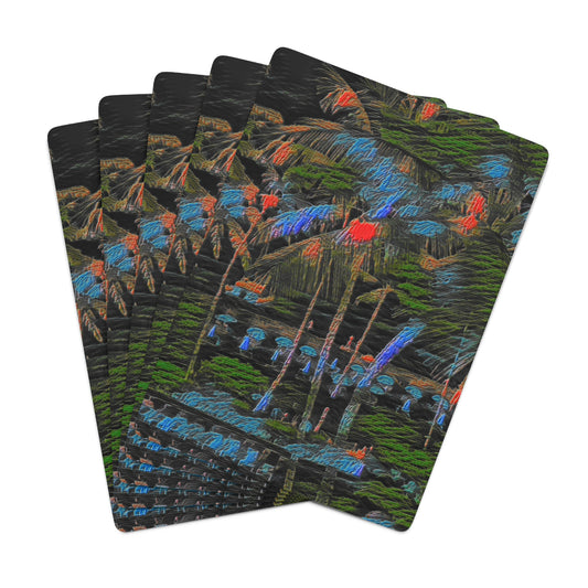 Custom Poker Cards ... "The Royal Hawai'ian: Waikiki Beach_Beach" ... Honolulu, HI ... Ocotber 2014 (Halloween) ... Original Works ...