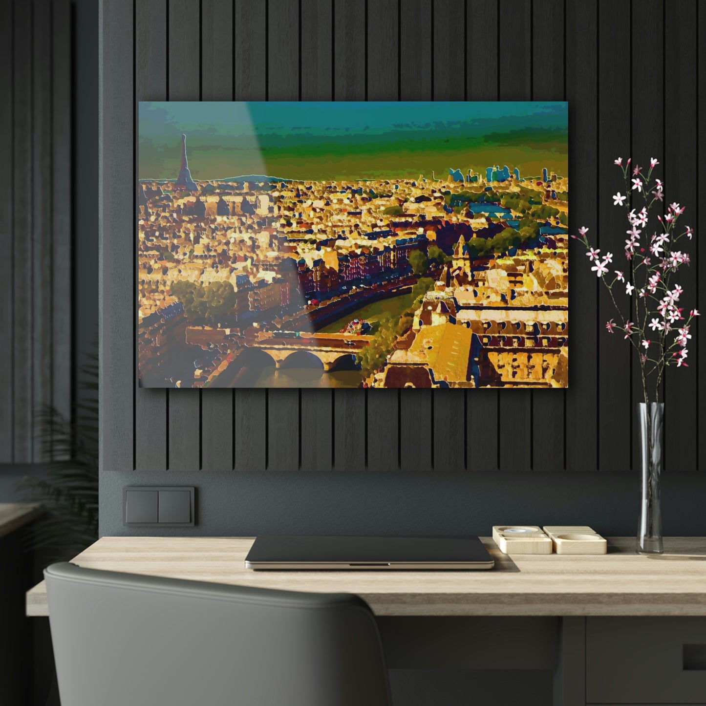 Acrylic Prints ... Au Paris ... "Along The River Seine" ... Barbara Joan Bonnel-Holt: 1972 ... Original Works ...