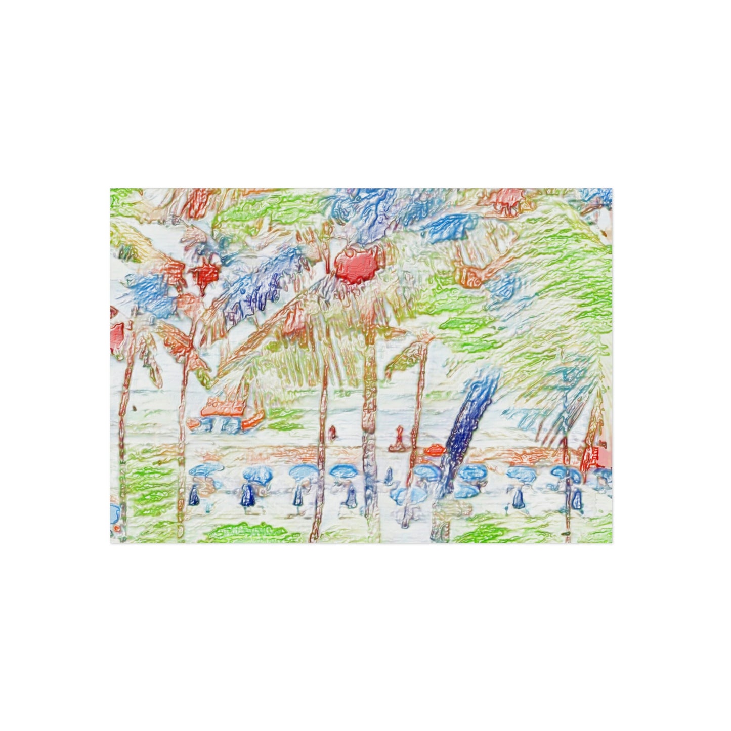 Aluminum Composite Panels ... "The Royal Hawai'ian: Waikiki Beach_Beach" ... Honolulu, HI ... Ocotber 2014 (Halloween) ... Original Works ...