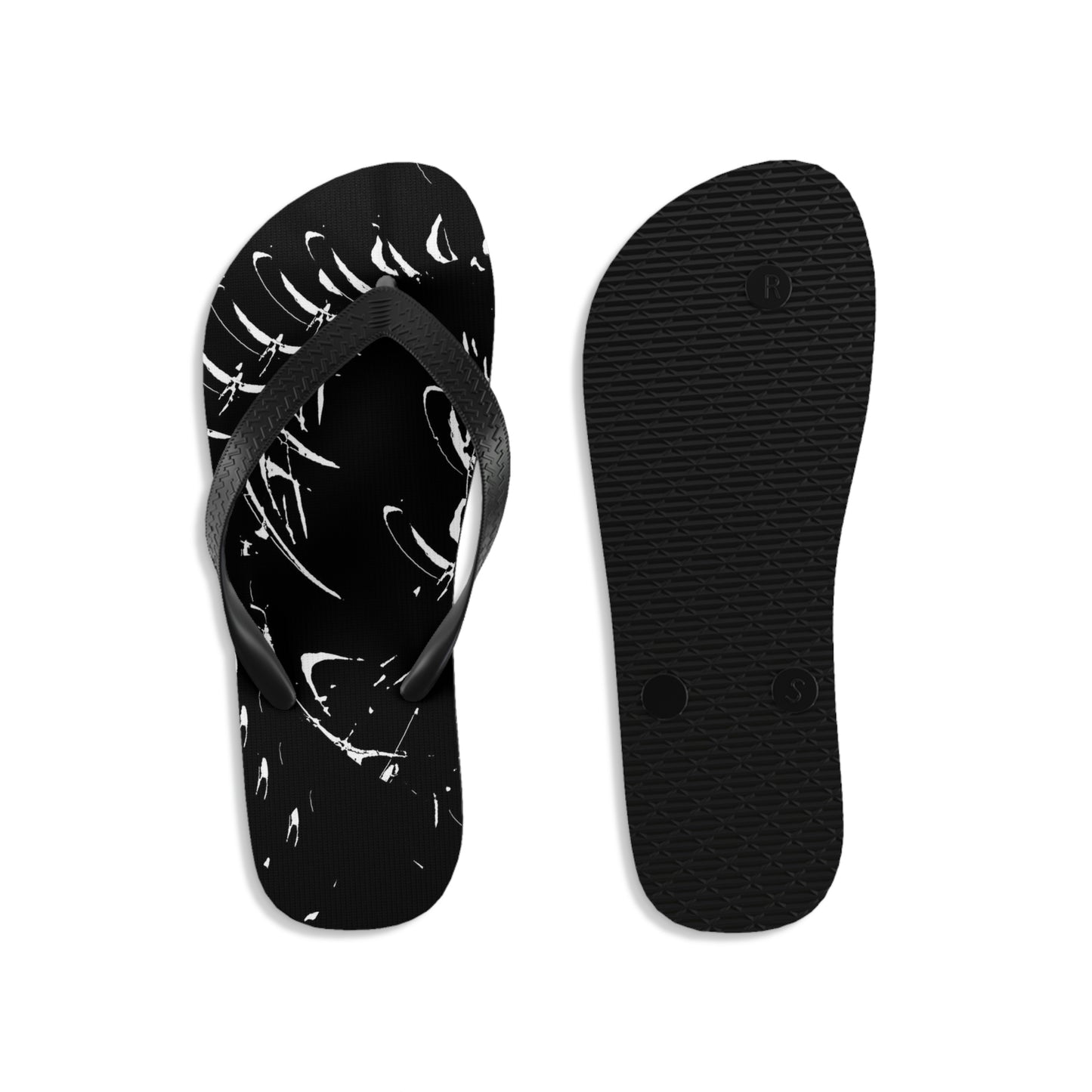 Unisex Flip-Flops ... "Waning Moon" ... Central Idaho ... October 2022 ... Rendering Time: 22 Hours ... Original Works ...