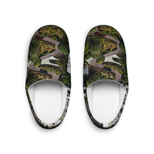 Men's Indoor Slippers ... A Crazy Street ... 'Eight Winding Curve-Switchbacks' ... "Lombard Street, San Francisco, CA' ... Family Archives: 1970's ... Original Works ...