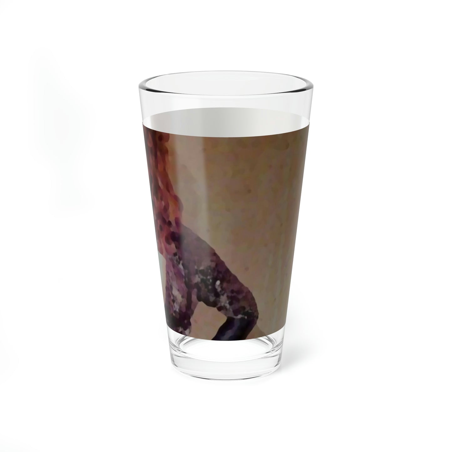 Mixing Glass, 16oz ...  A Colleague Overseas ... 'Enjoying A Fag' ... Original Works ... "April Fools 2023" ... Hot-Tranny-Smoke ...