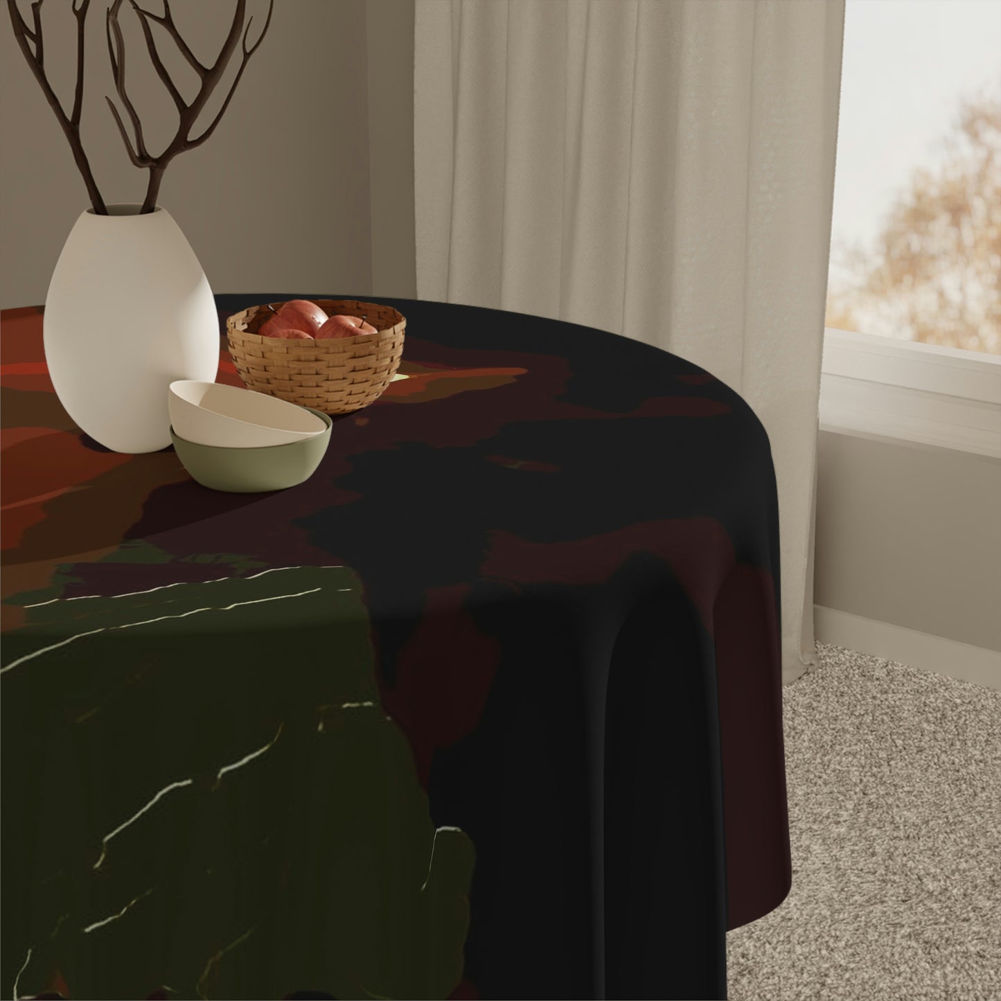 Tablecloth .... Ruger .357 Magnum Early-Morning-Target-Practice ... 'Circa April 2022' ... Original Works ...