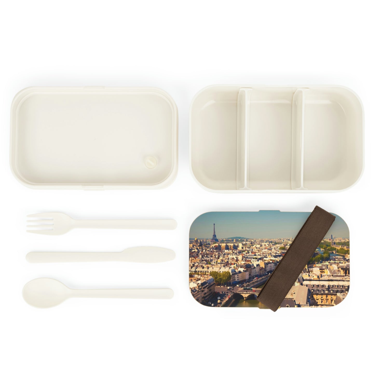 Bento Lunch Box ... Au Paris ... "Along The River Seine" ... Barbara Joan Bonnell-Holt: 1972 ... Original Works ...