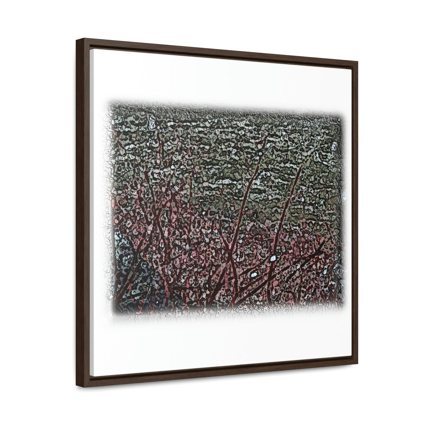 Gallery Canvas Wraps, Square Frame ... "A River Runs Through It" ... Red-Osier-Dogwood (Cornus Stonlifera 'Rubra') .. Original Works ... Central Idaho ...