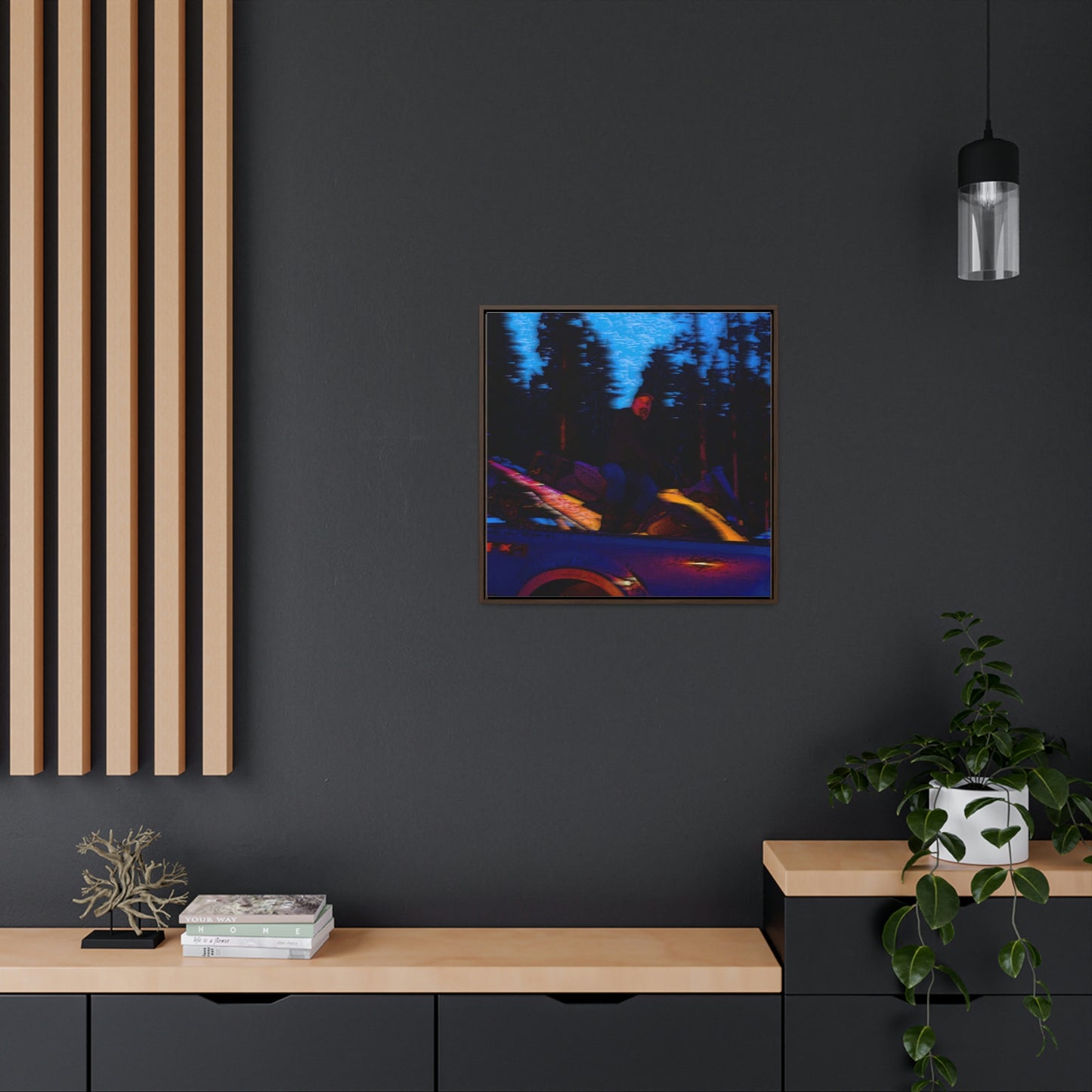 Gallery Canvas Wraps, Square Frame ... Two Modes Of Winter Transportation ... "Which One To Drive Next?" ... Choices-Choices-Choices ... Circa 4Jan23 ... Original Works ...