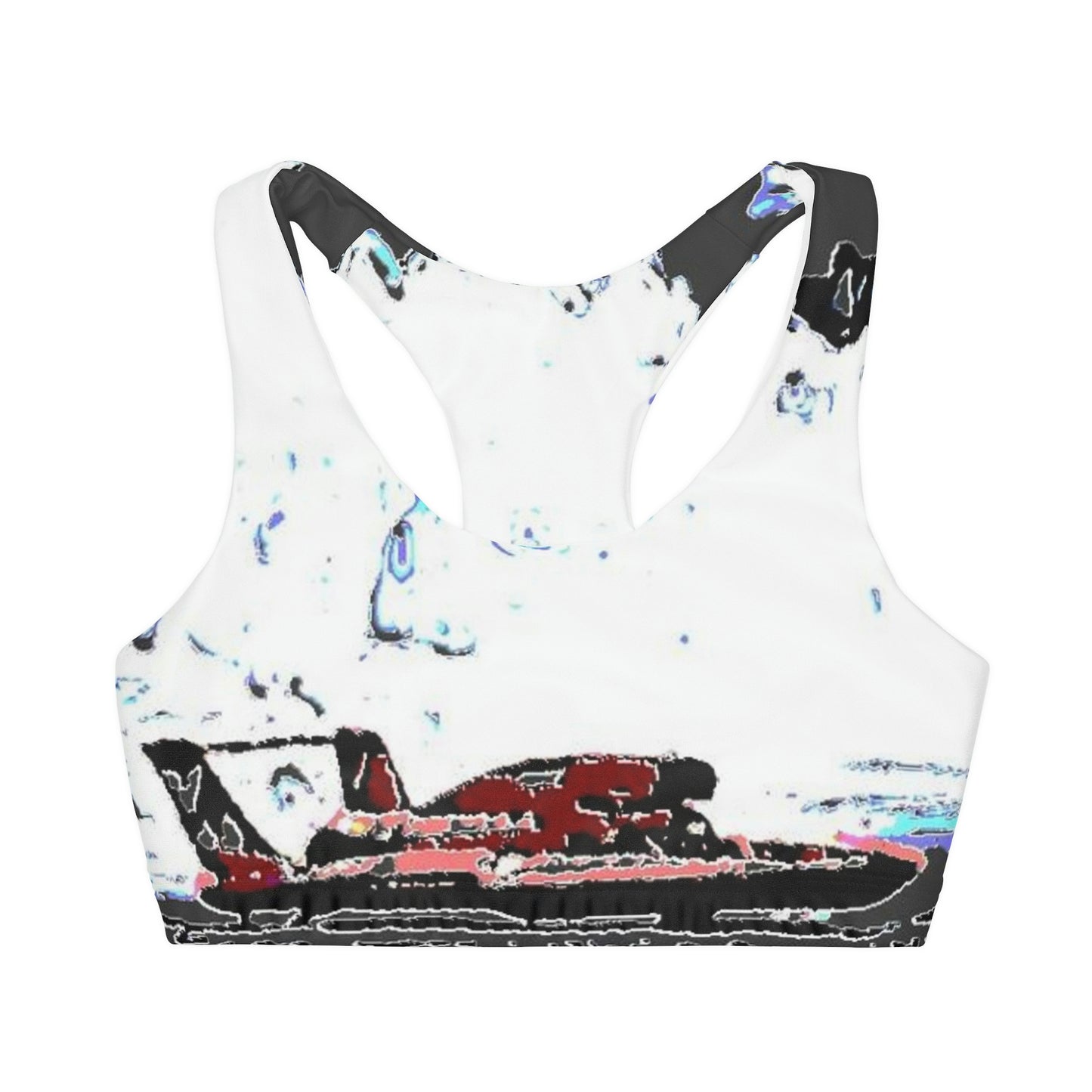 Girls' Double Lined Seamless Sports Bra ... Seattle Columbia Cup On Lake Washington ... "Dave Wilcox Heads For The Win" ... Associate Gift-Photo ... Original Works ...
